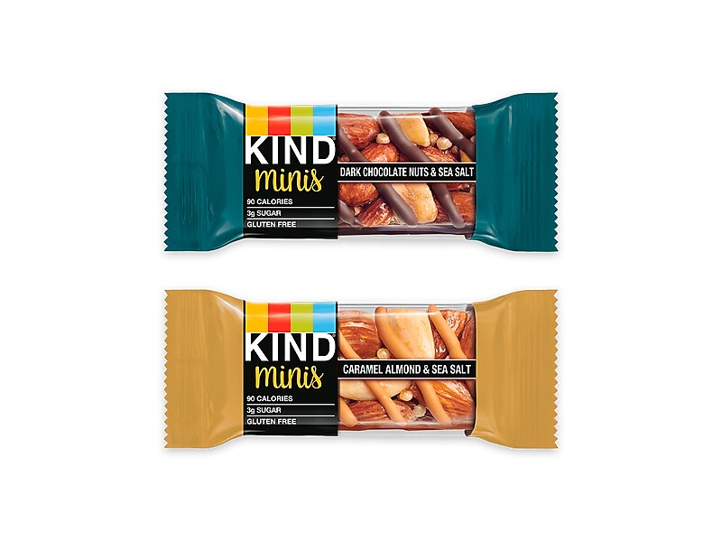 KIND Minis Gluten Free Nut Bar Variety Pack, 0.7 oz., 20 Bars/Box