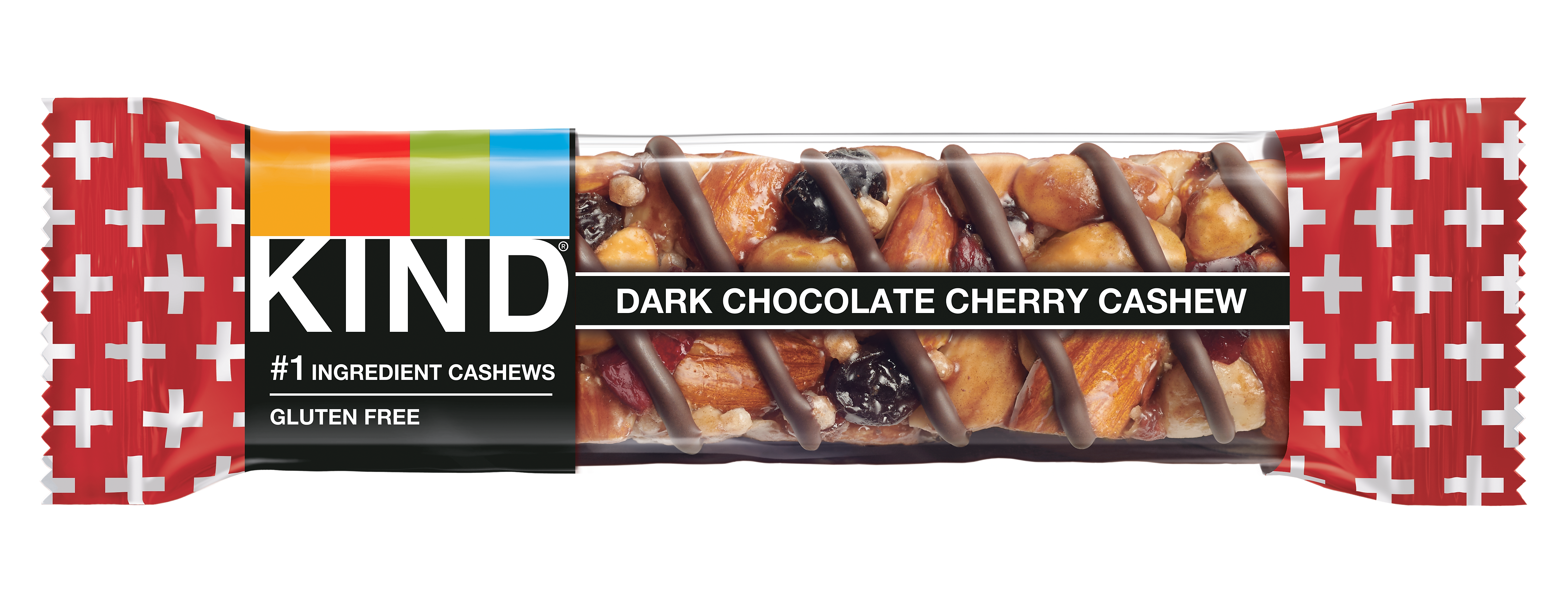 KIND PLUS Gluten Free Dark Chocolate Cherry Cashew Nut Bar, 12 Bars/Box