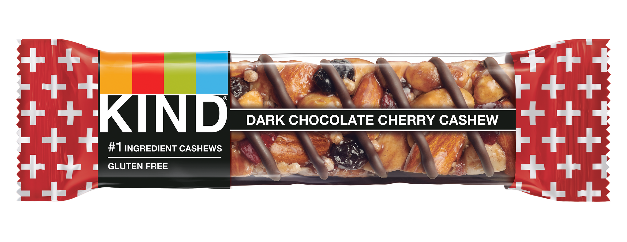 KIND PLUS Gluten Free Dark Chocolate Cherry Cashew Nut Bar, 12 Bars/Box