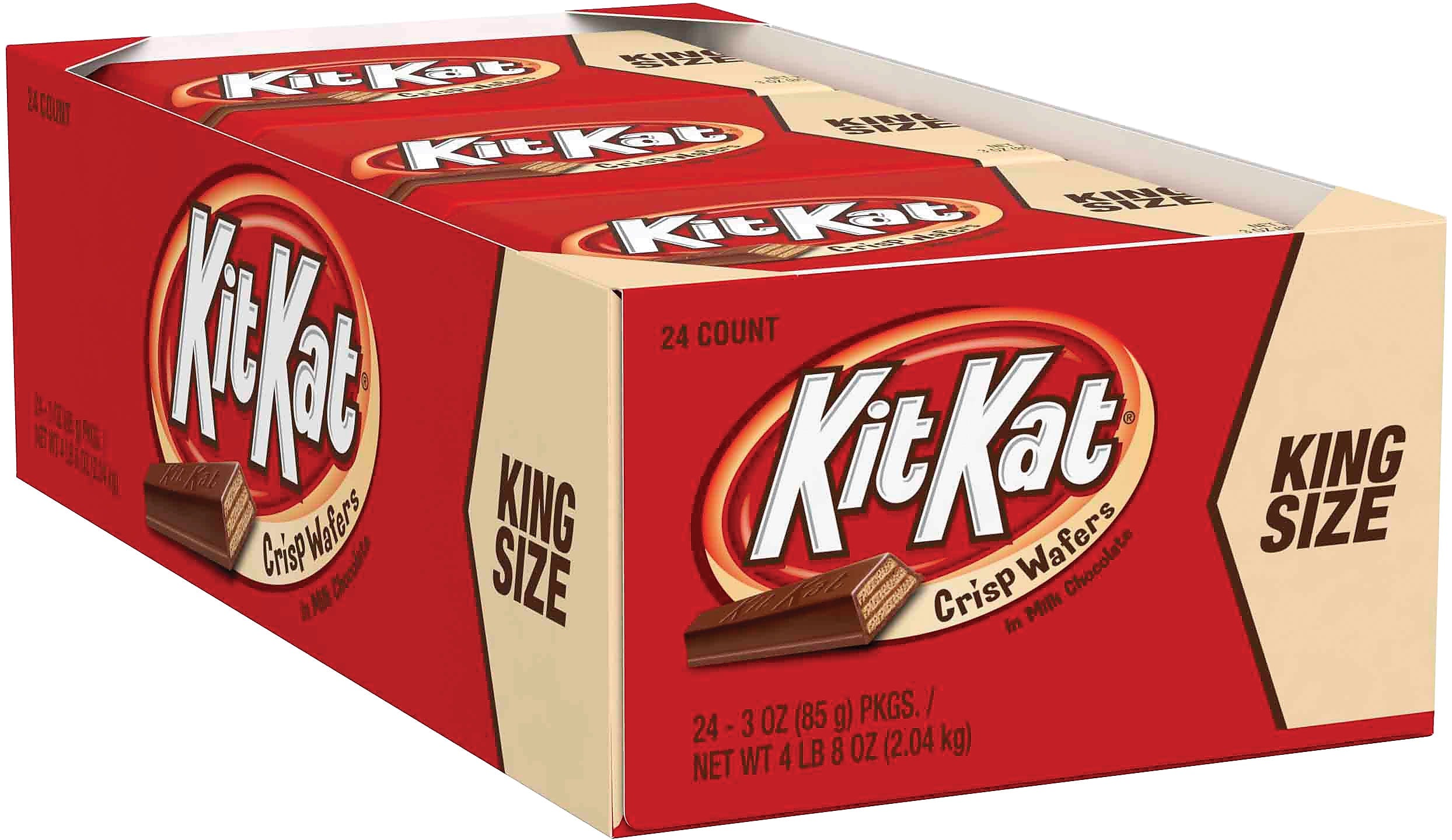 Kit Kat King Size Wafer Bars, 3 oz., 24/Box
