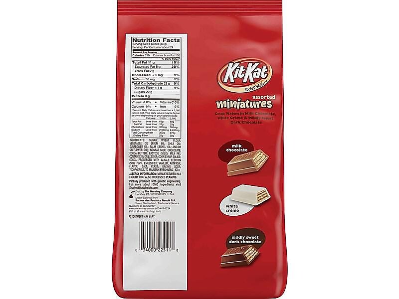 Kit Kat Miniatures Party Bag Chocolate, Variety, 32.1 oz.