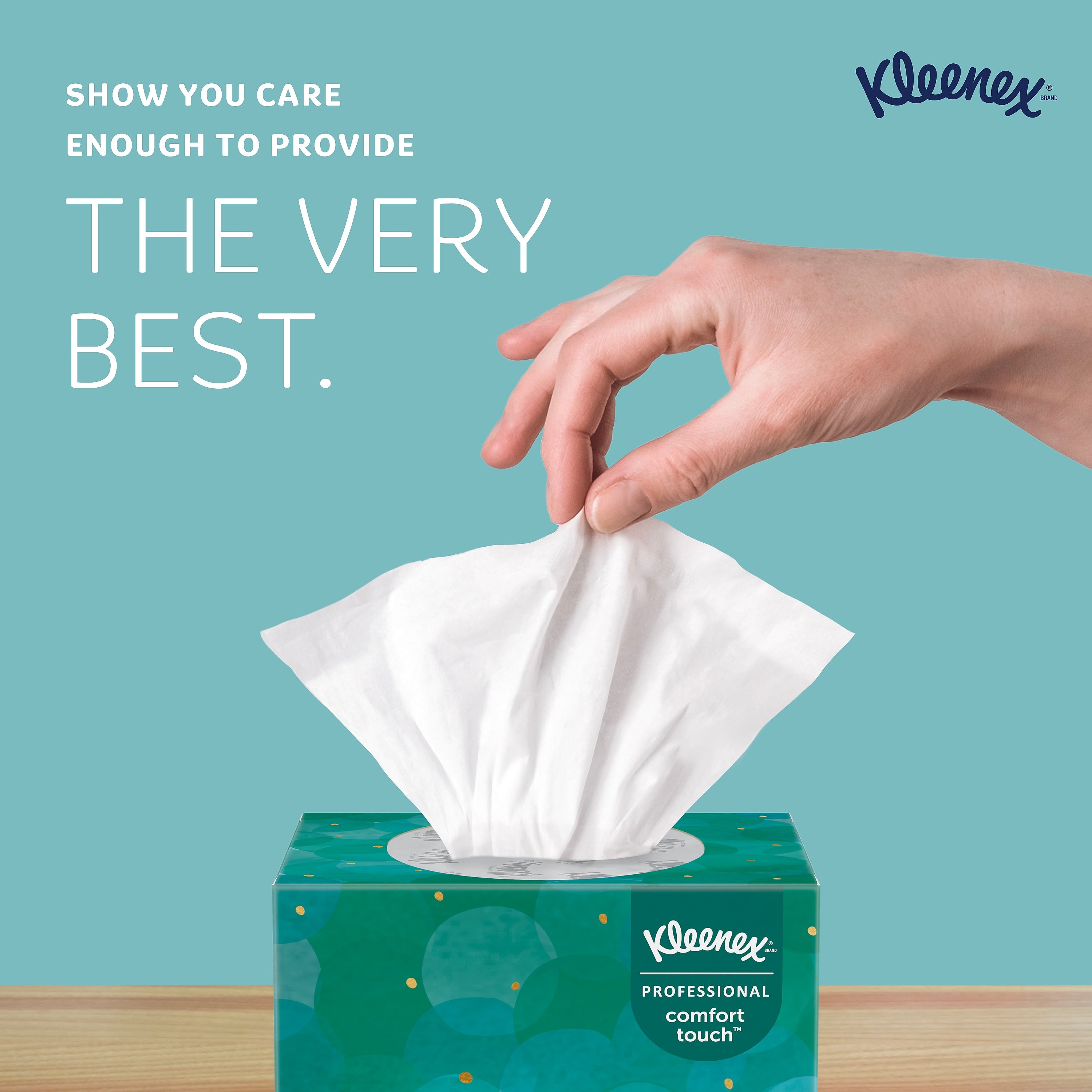 Kleenex Professional Cube Facial Tissue, 2-ply, White, 90 Sheets/Box