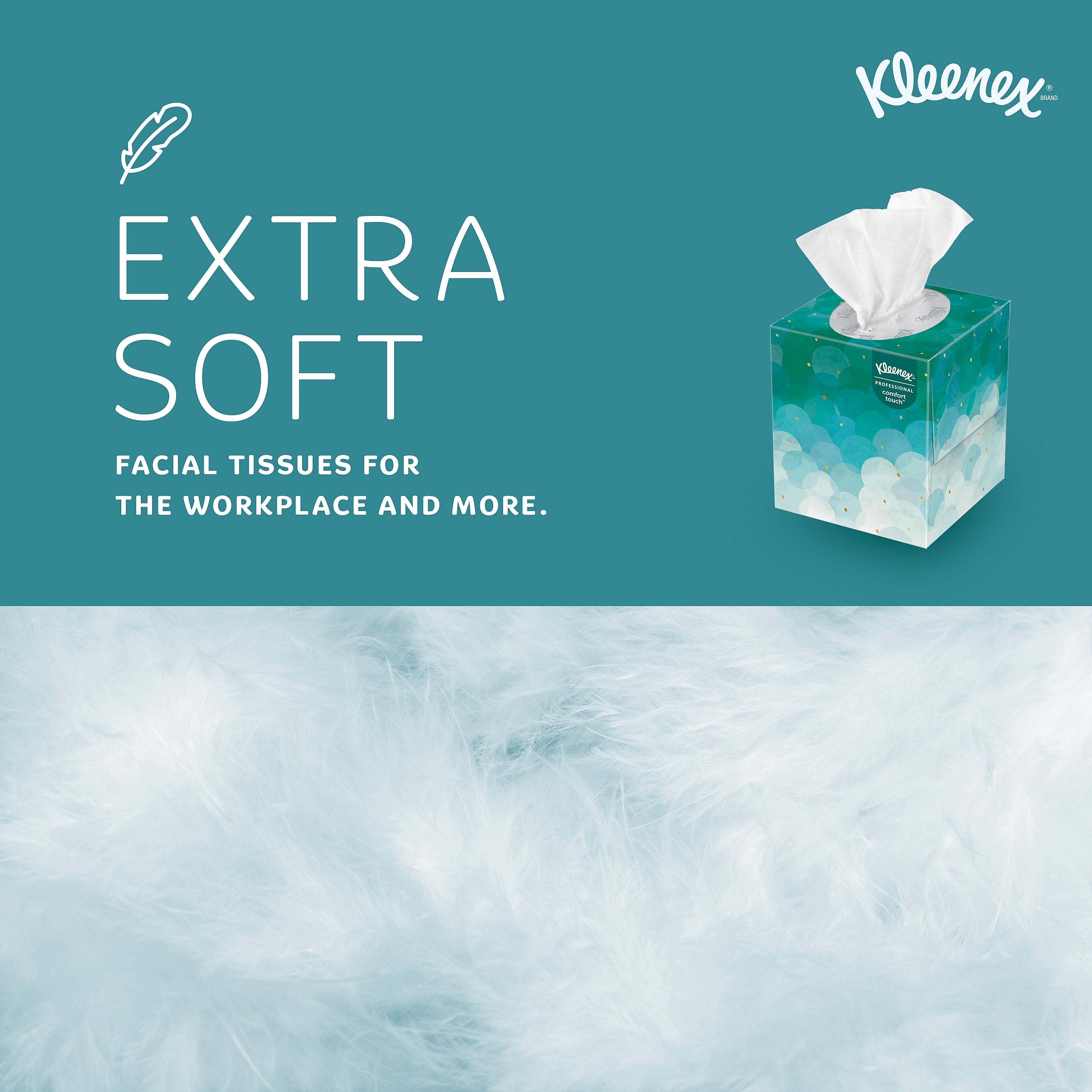 Kleenex Professional Cube Facial Tissue, 2-ply, White, 90 Sheets/Box, 36 Boxes/Carton