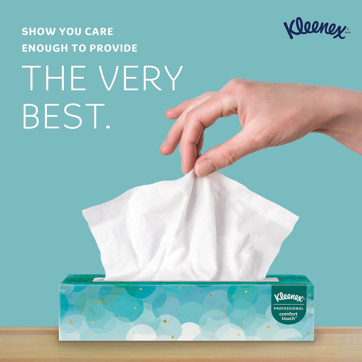 Kleenex Professional Standard Facial Tissue, 2-Ply, White, 100 Sheets/Box