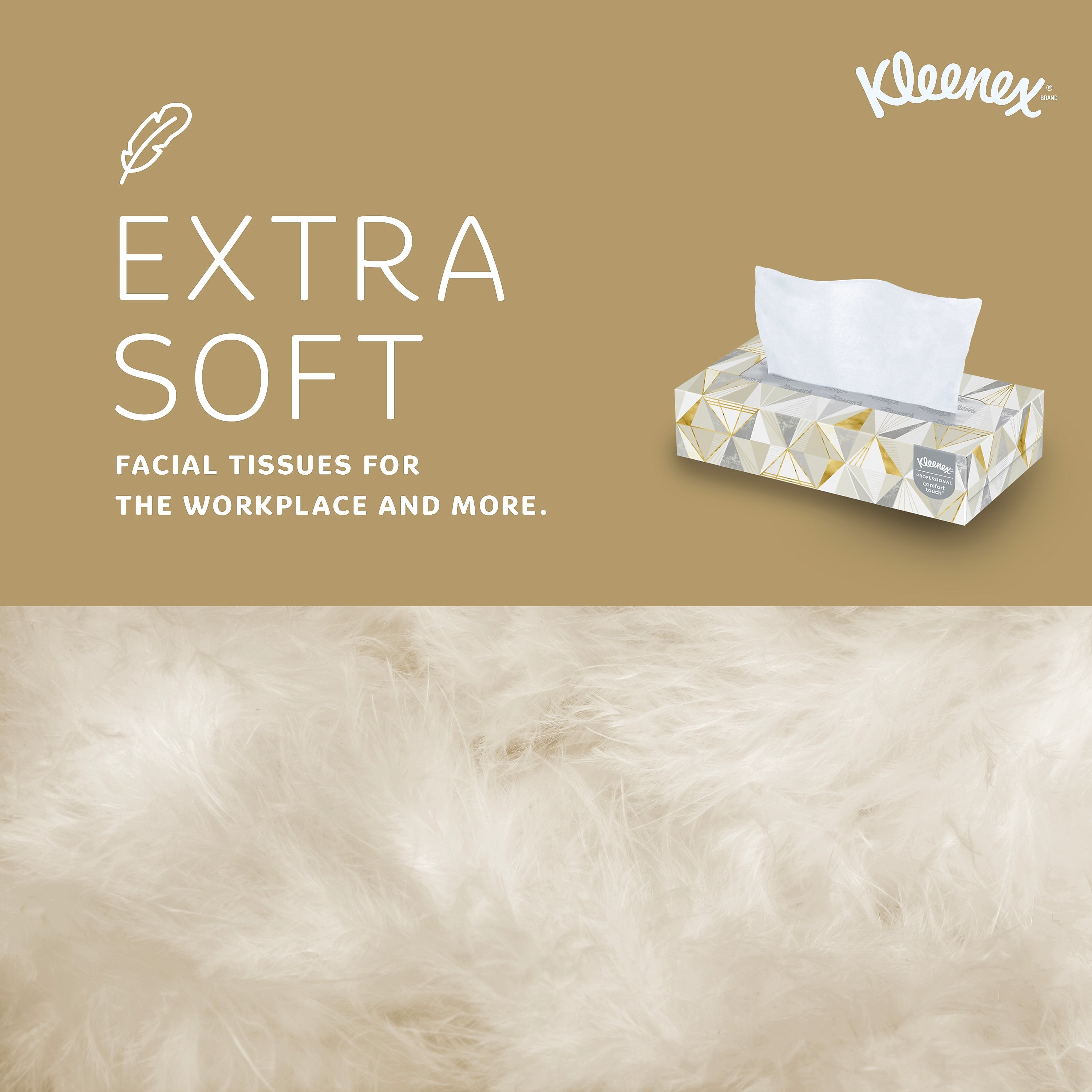 Kleenex Professional Standard Facial Tissue, 2-ply, White, 125 Tissues/Box