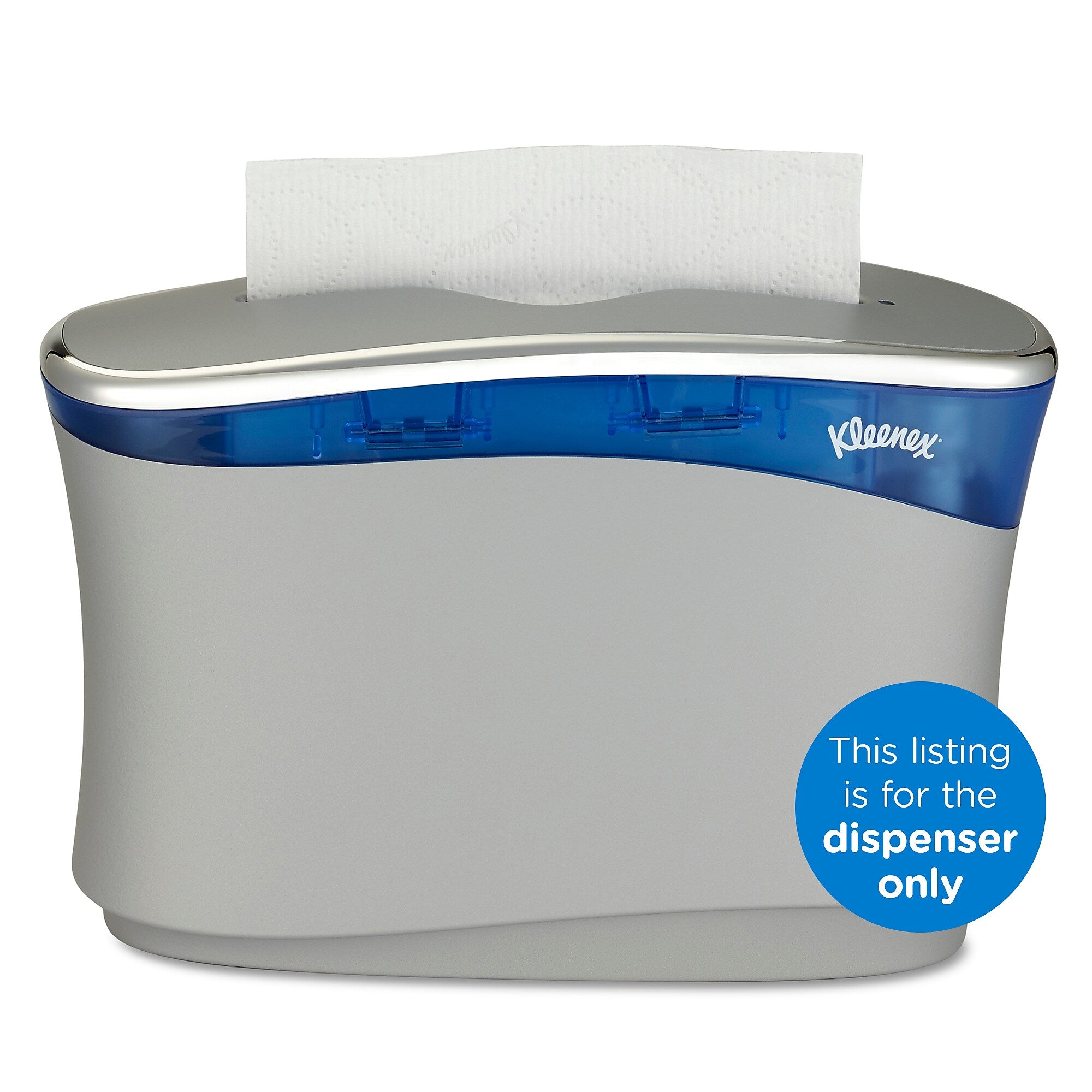 Kleenex® Reveal Countertop System Hand Towel Dispenser, Soft Grey