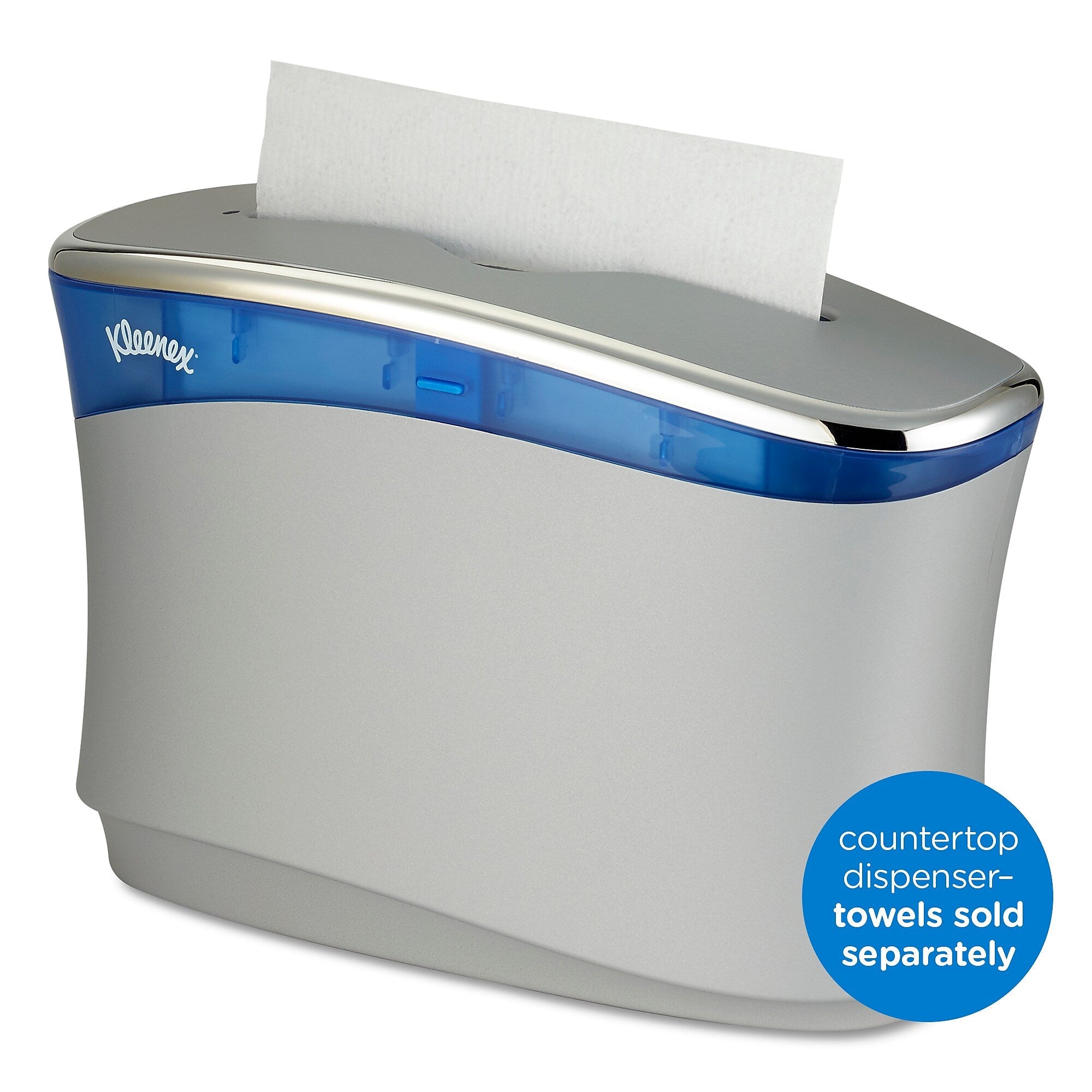 Kleenex® Reveal Countertop System Hand Towel Dispenser, Soft Grey