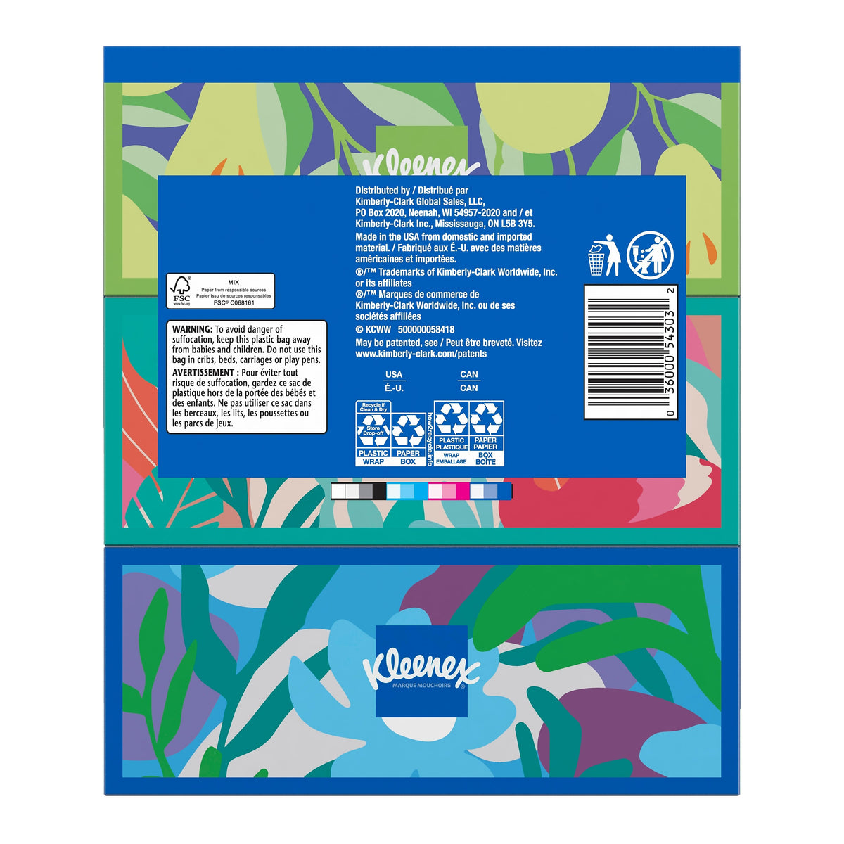 Kleenex Standard Facial Tissue, 2-Ply, 160 Sheets/Box, 3 Boxes/Pack