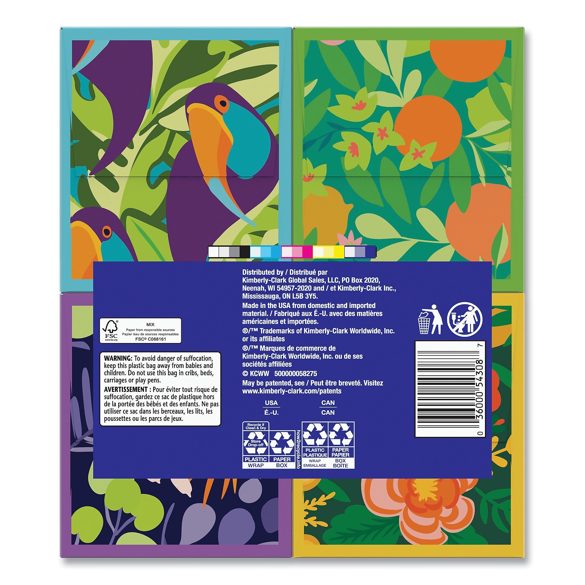 Kleenex Ultra Soft Facial Tissue, 3-Ply, White, 60 Sheets/Box, 4 Boxes/Pack, 3 Packs/Carton
