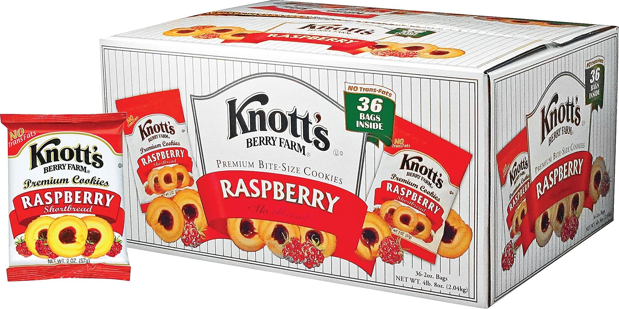 Knott Rasperry Cookies Knott's Berry Farm Raspberry Cookies, 2 oz., 36/Carton – Personal Touch ...