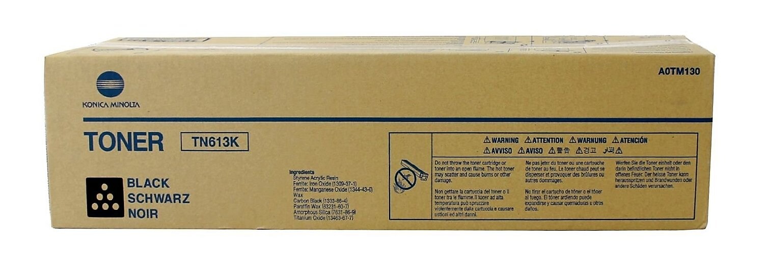 Konica Minolta TN-613 Black Standard Yield Toner Cartridge