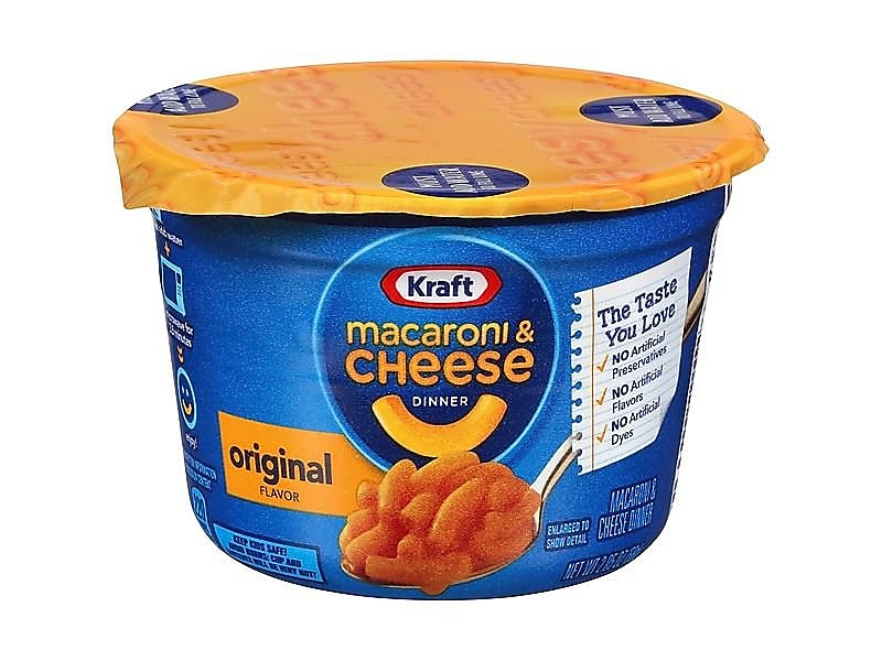 Kraft Easy Mac & Cheese Noodles, 2.05 oz. Cups, 10/Carton