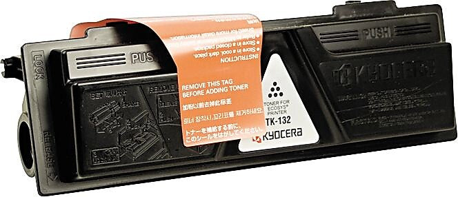 Kyocera TK-132 Black Standard Yield Toner Cartridge, Prints Up to 7,200 Pages