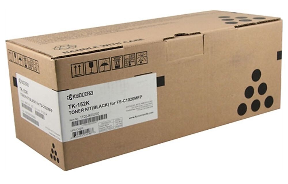 Kyocera TK-152 Black Standard Yield Toner Cartridge, Prints Up to 6,500 Pages