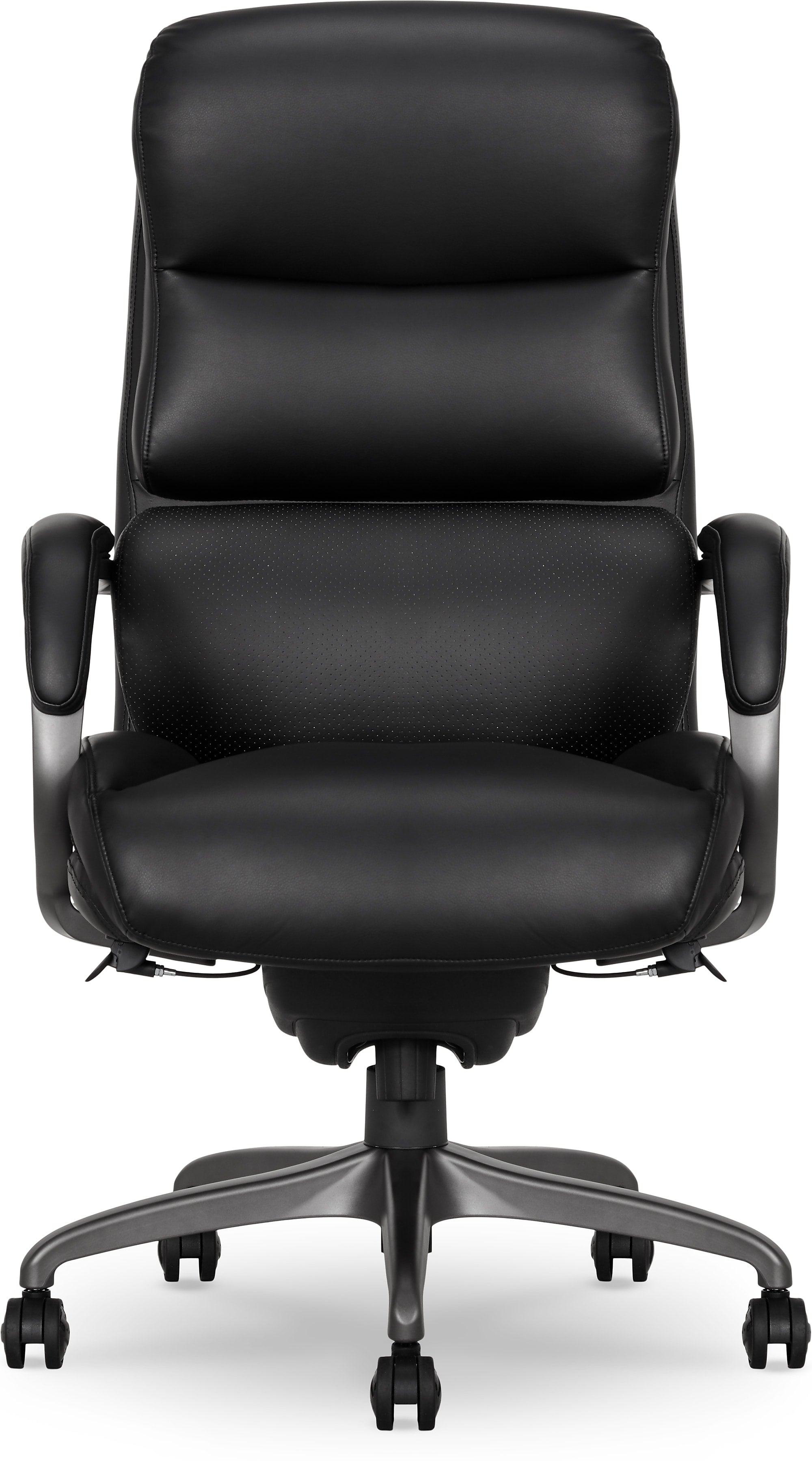 La-Z-Boy Aberdeen Leather Computer and Desk Chair, Black