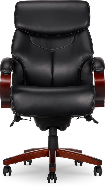 La-Z-Boy Bradley Bonded Leather Executive Chair, Black