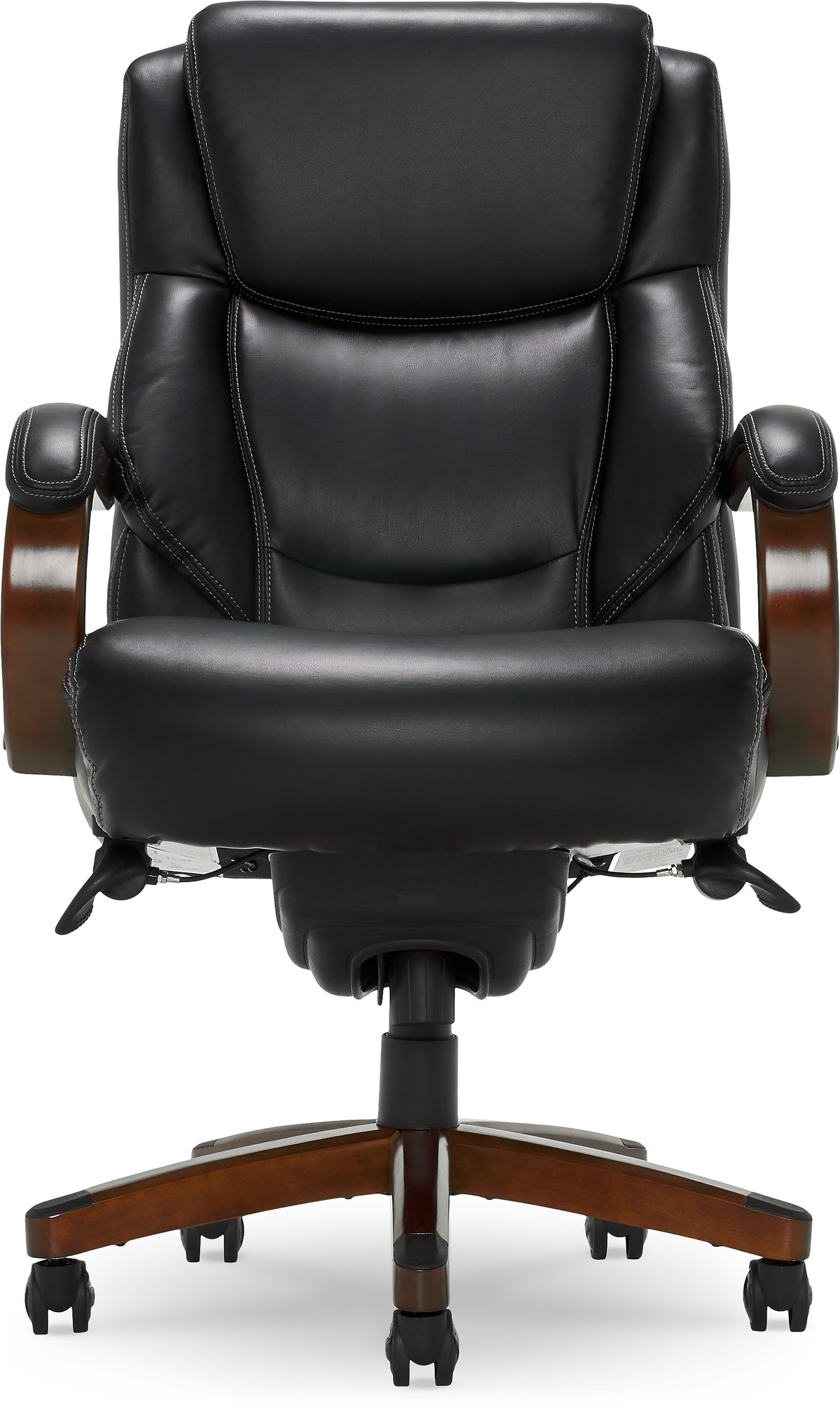 La-Z-Boy Delano Ergonomic Faux Leather Swivel Executive Chair, Black