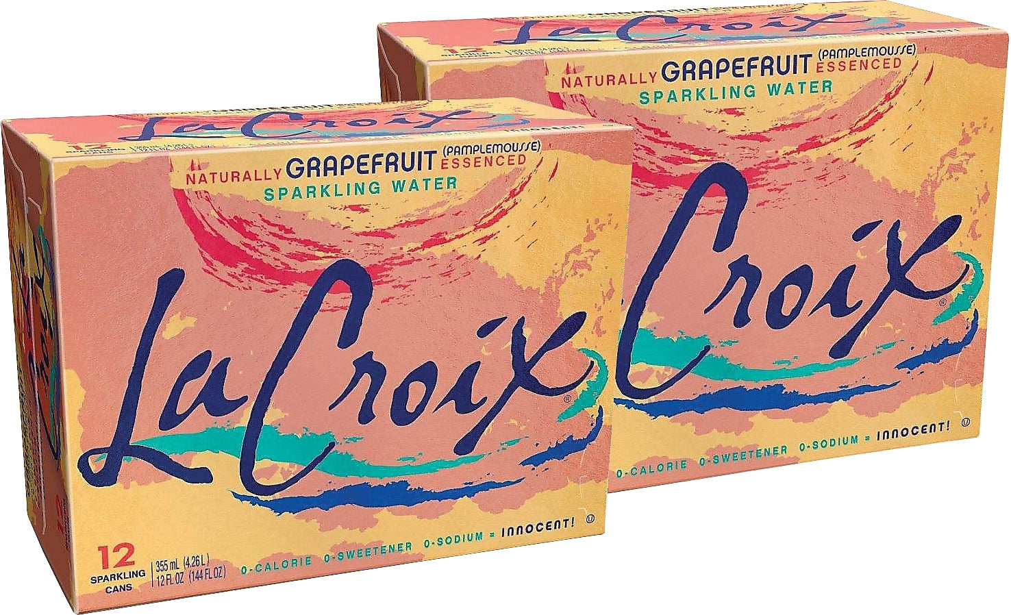 Lacroix Grapefruit Flavored Sparkling Water, 12 oz., 24/Carton