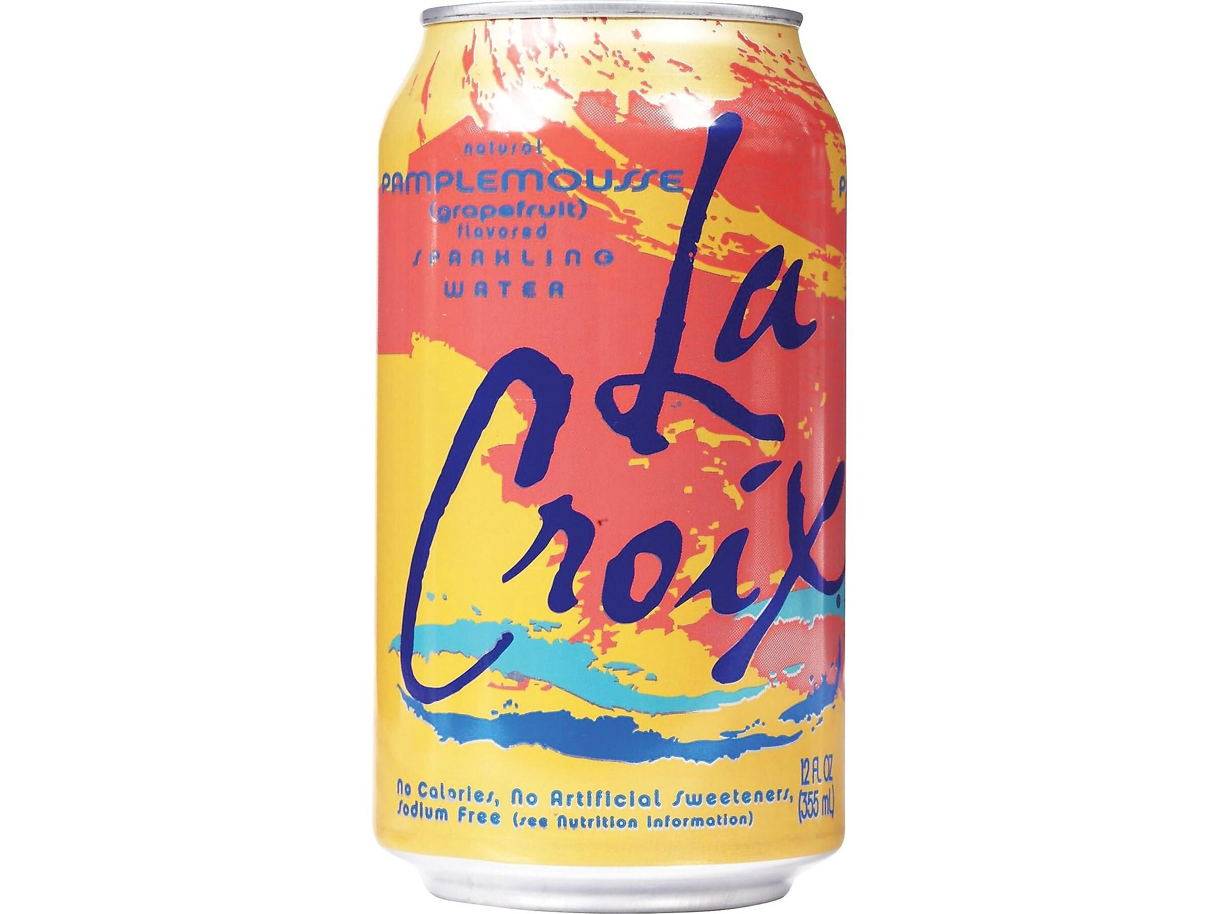 Lacroix Grapefruit Flavored Sparkling Water, 12 oz., 24/Carton