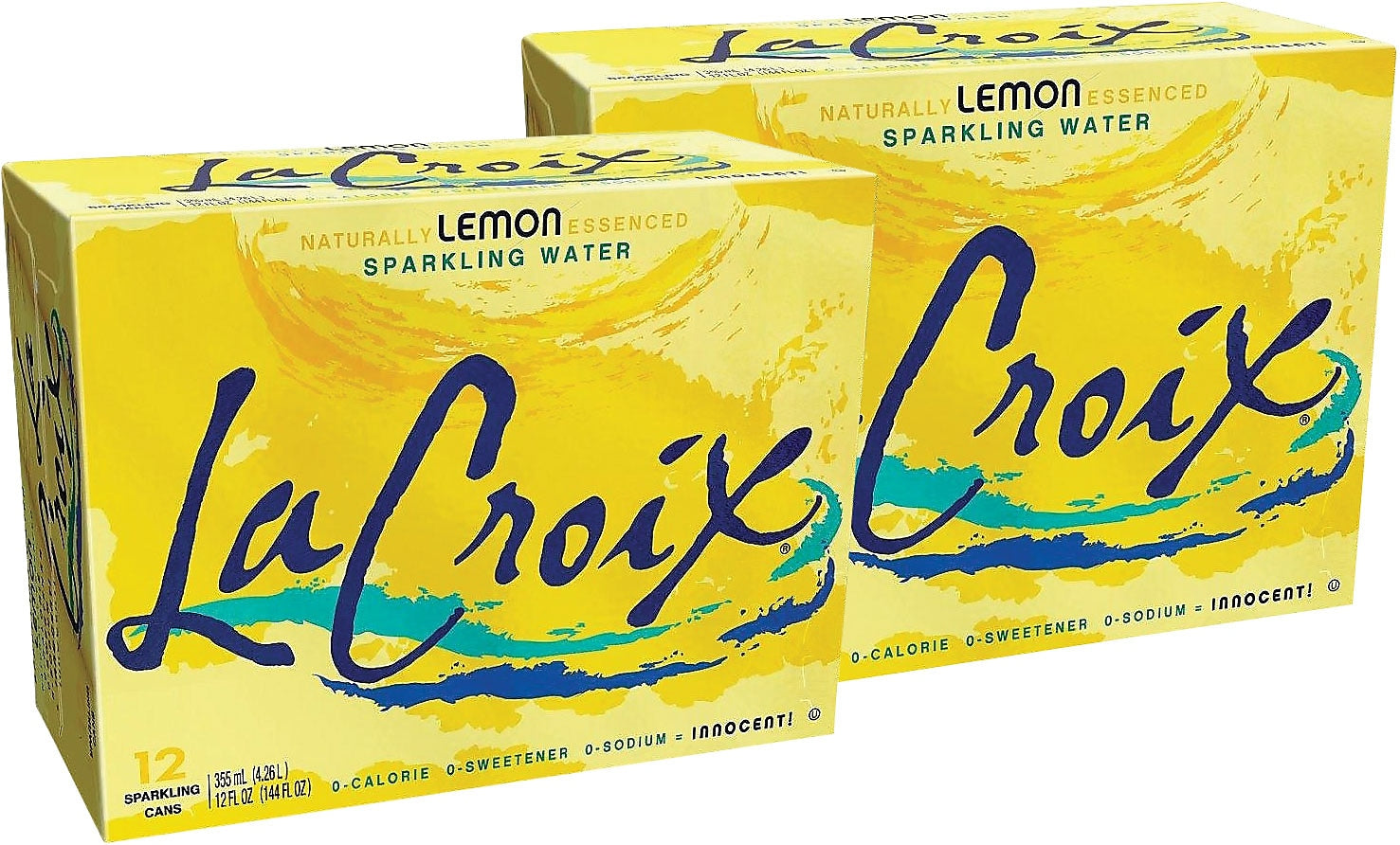 LaCroix Lemon Sparkling Water, 12 oz., 24/Carton