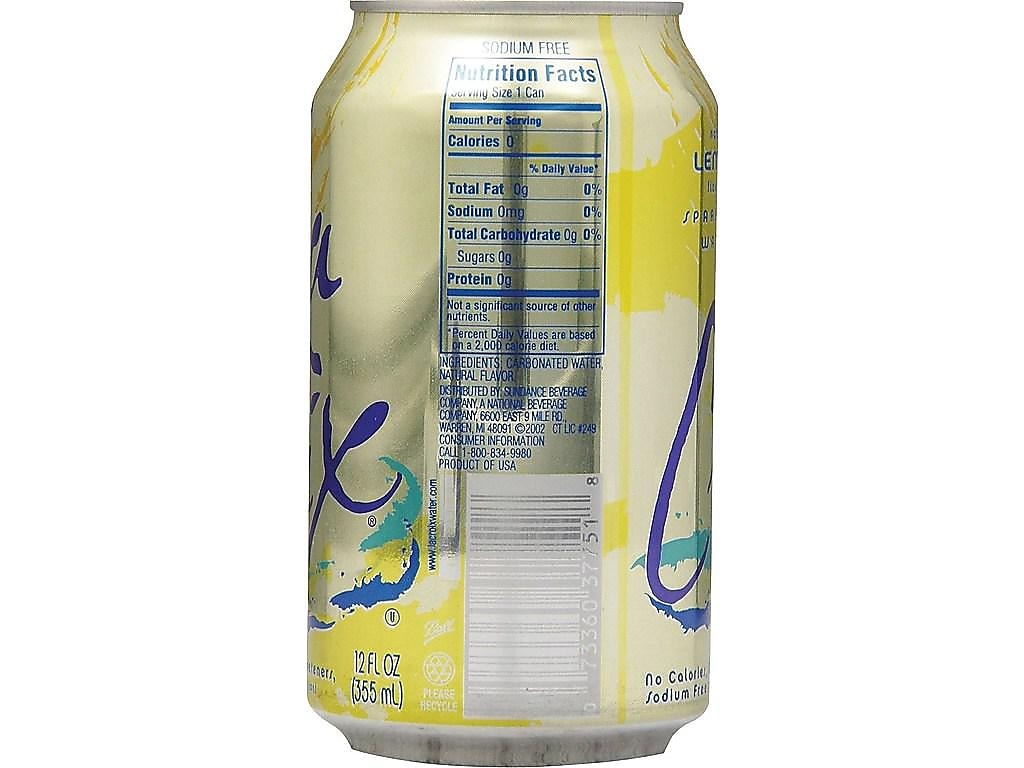 LaCroix Lemon Sparkling Water, 12 oz., 24/Carton