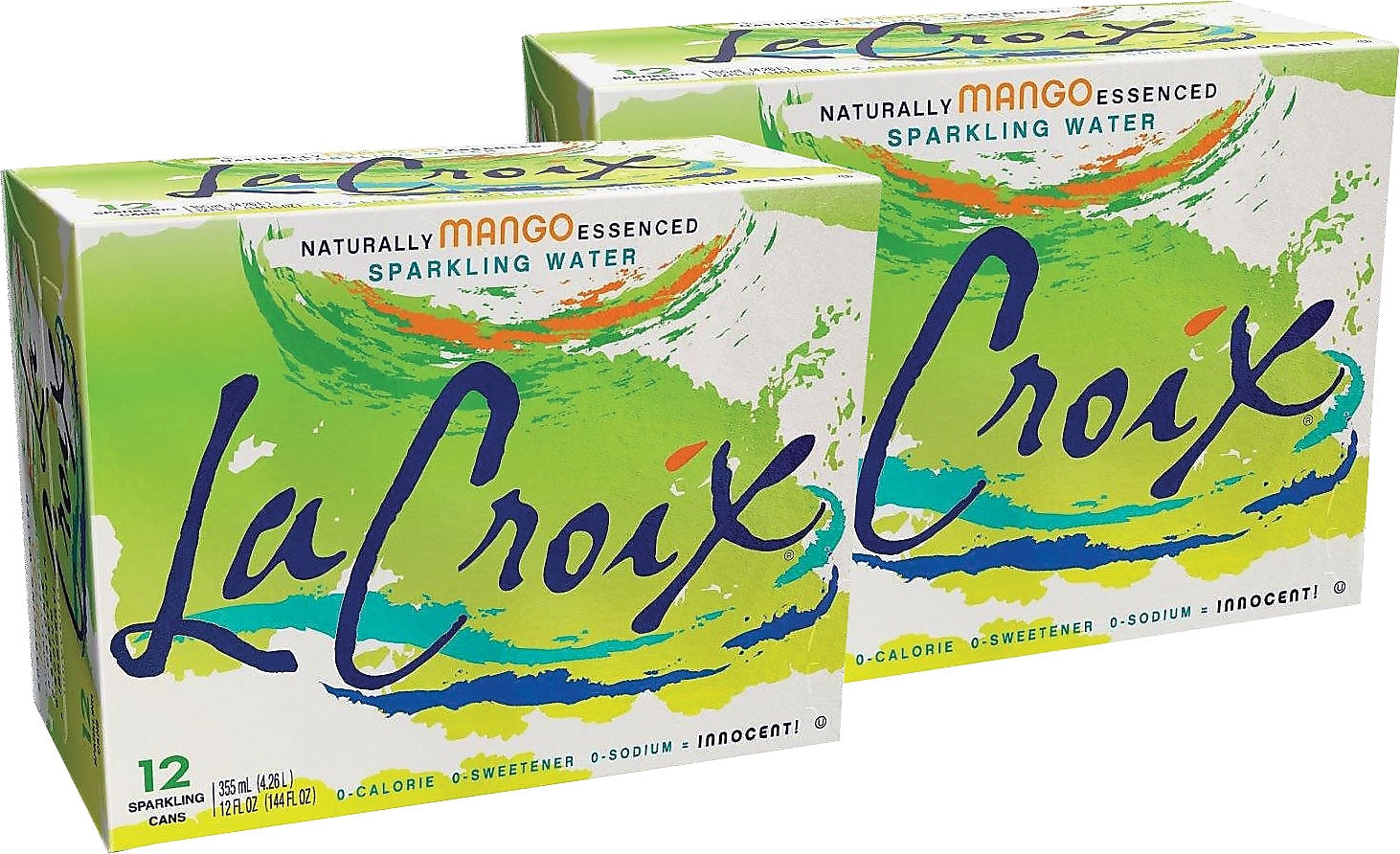 LaCroix Mango Sparkling Water, 12 oz., 24/Carton