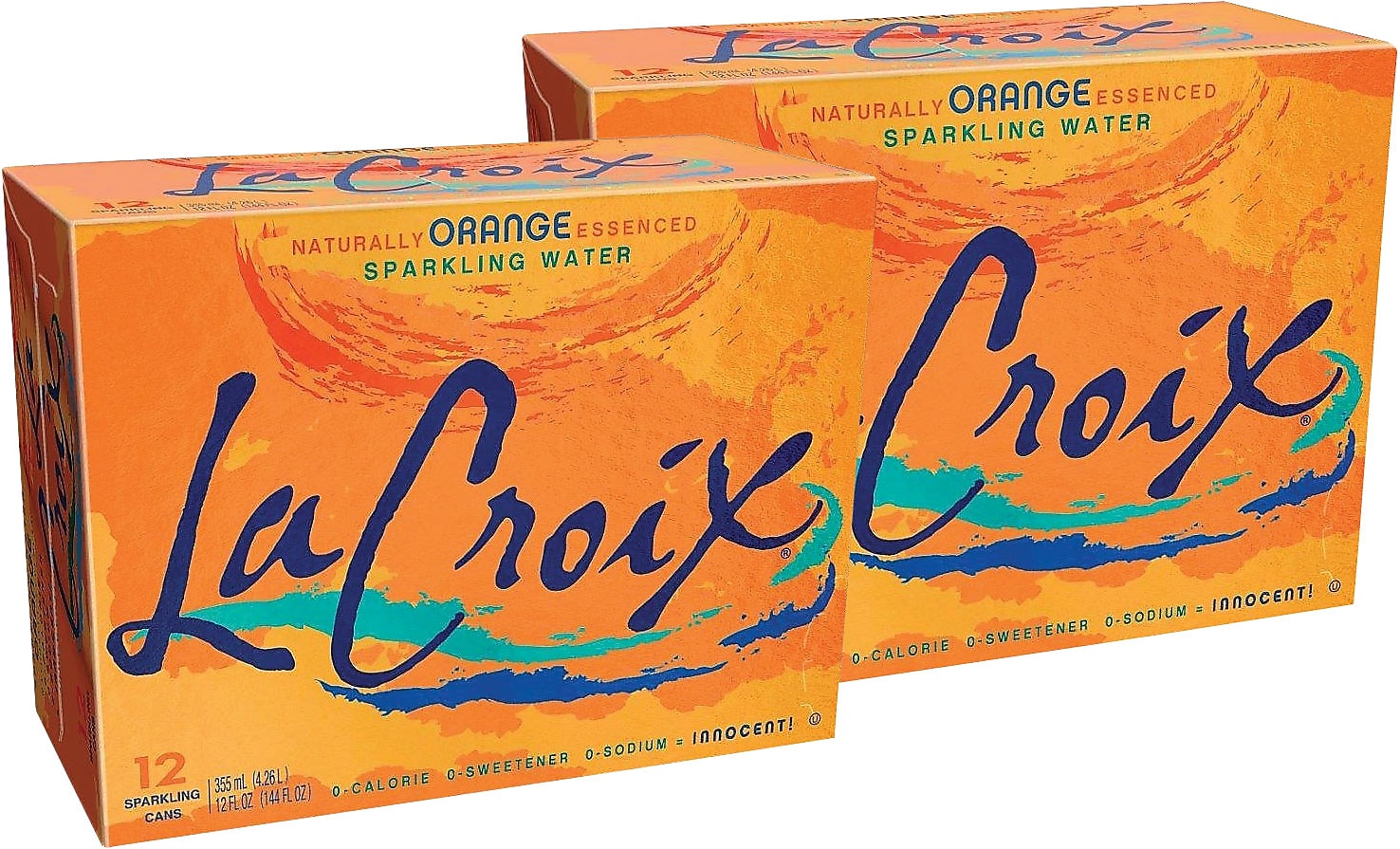 LaCroix Orange Sparkling Water, 12 oz., 24/Carton
