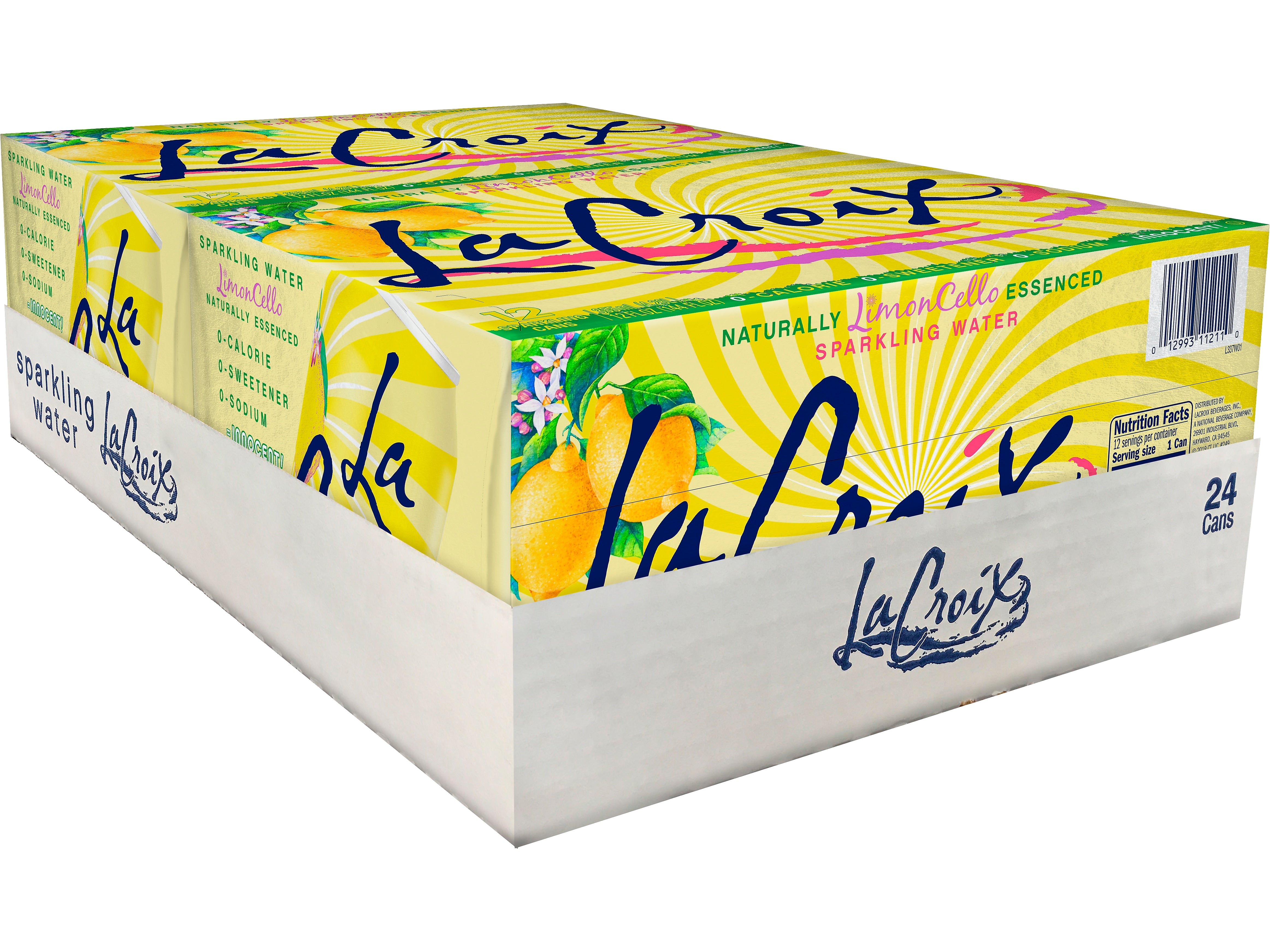 Lacroix Sparkling Water, LimonCello, 12 Oz., 24/Carton