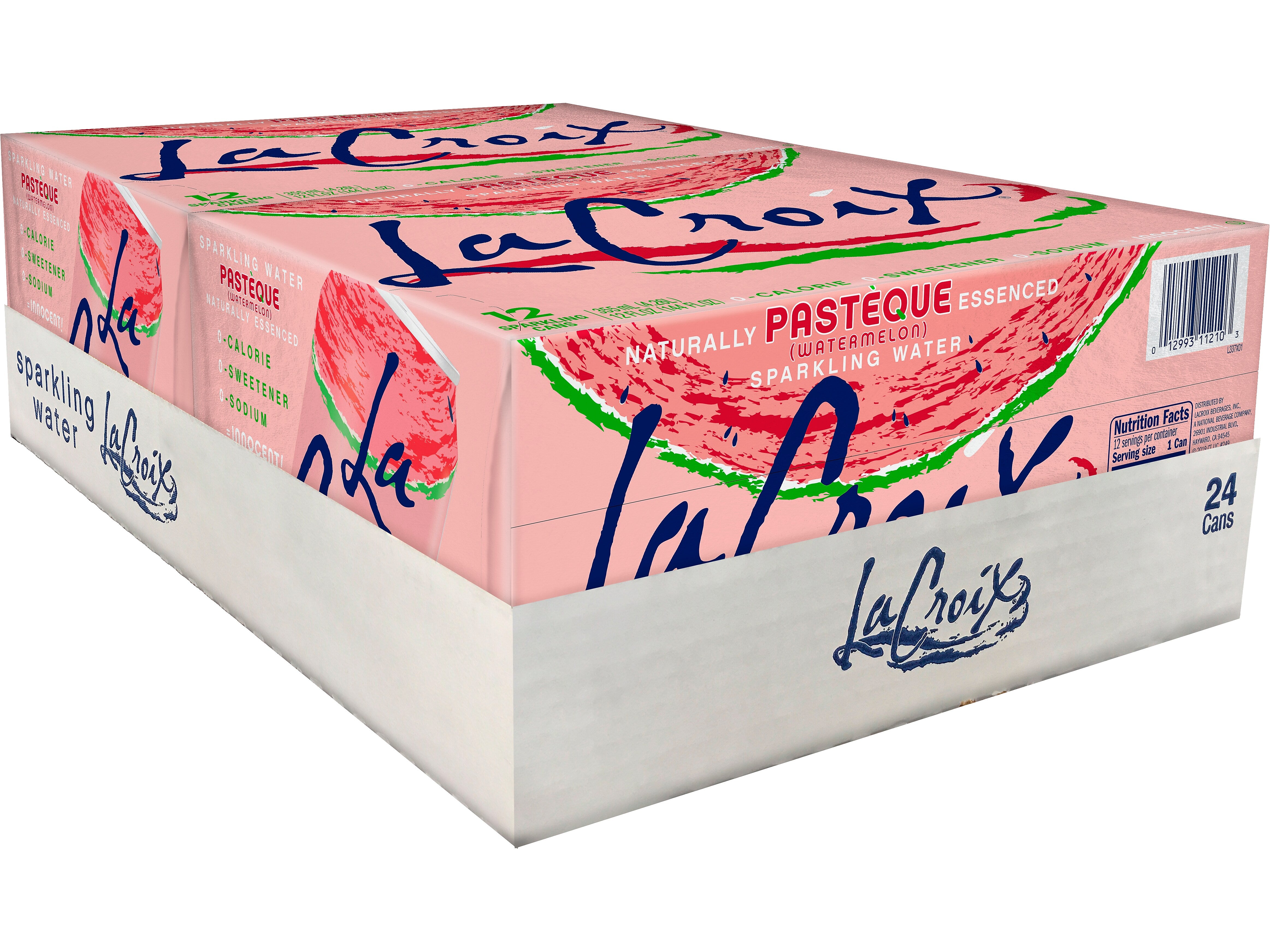 Lacroix Sparkling Water, Pasteque , 12 Oz., 24/Carton