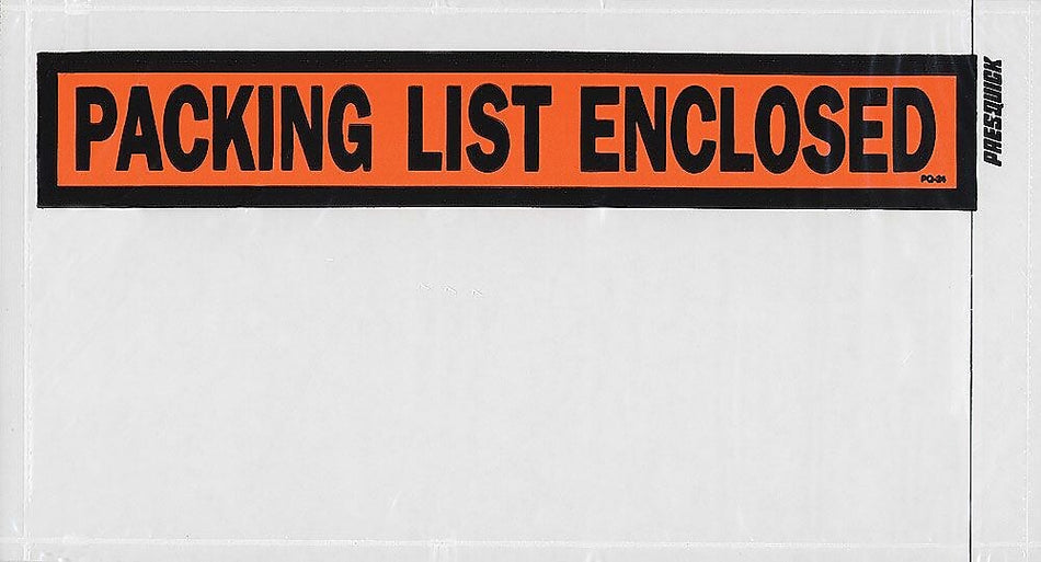 Laddawn Packing List Envelopes , 5.5" x 10", Orange, 1000/Case