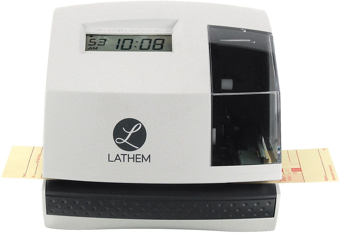 Lathem Automatic Electronic Time Clock and Document Stamp