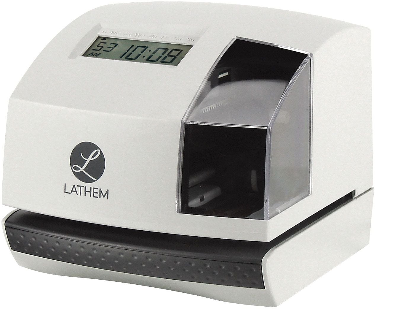 Lathem Automatic Electronic Time Clock and Document Stamp