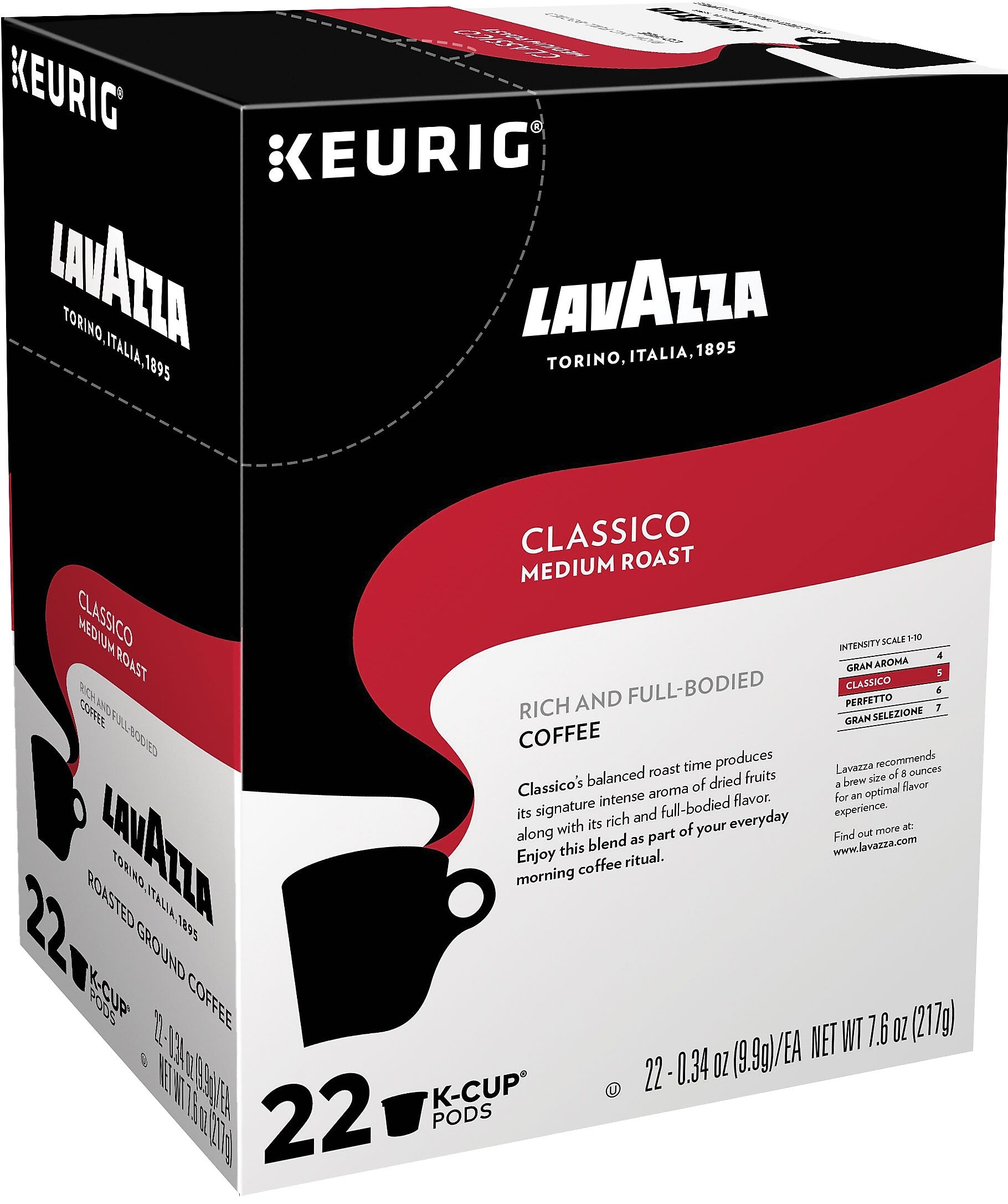 Lavazza Classico Coffee Keurig® K-Cup® Pods, Medium Roast, 22/Box