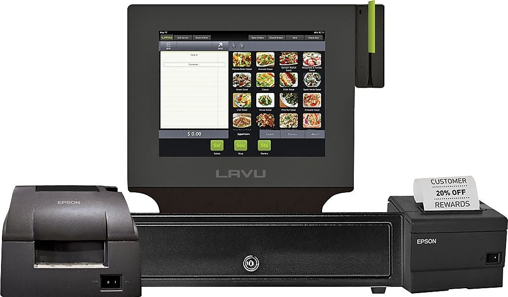 Lavu POS Systems For Restaurants, iPad Air POS - Dual Printer