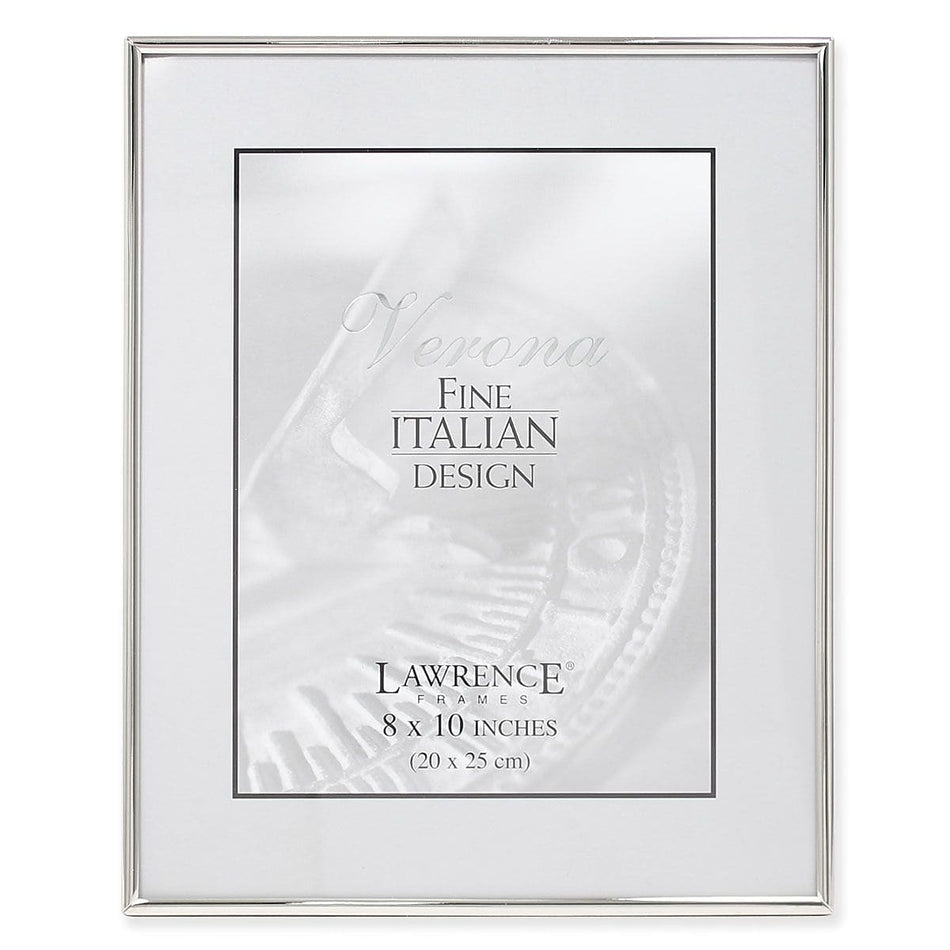 Lawrence 650080 Silver Metal 8 x 10" Picture Frame