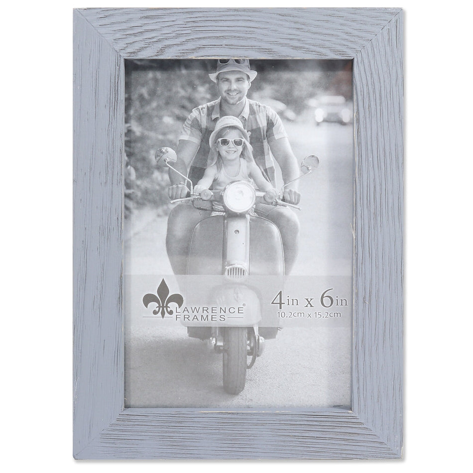 Lawrence Frames 4"W x 6"H Charlotte Weathered Gray Wood Picture Frame