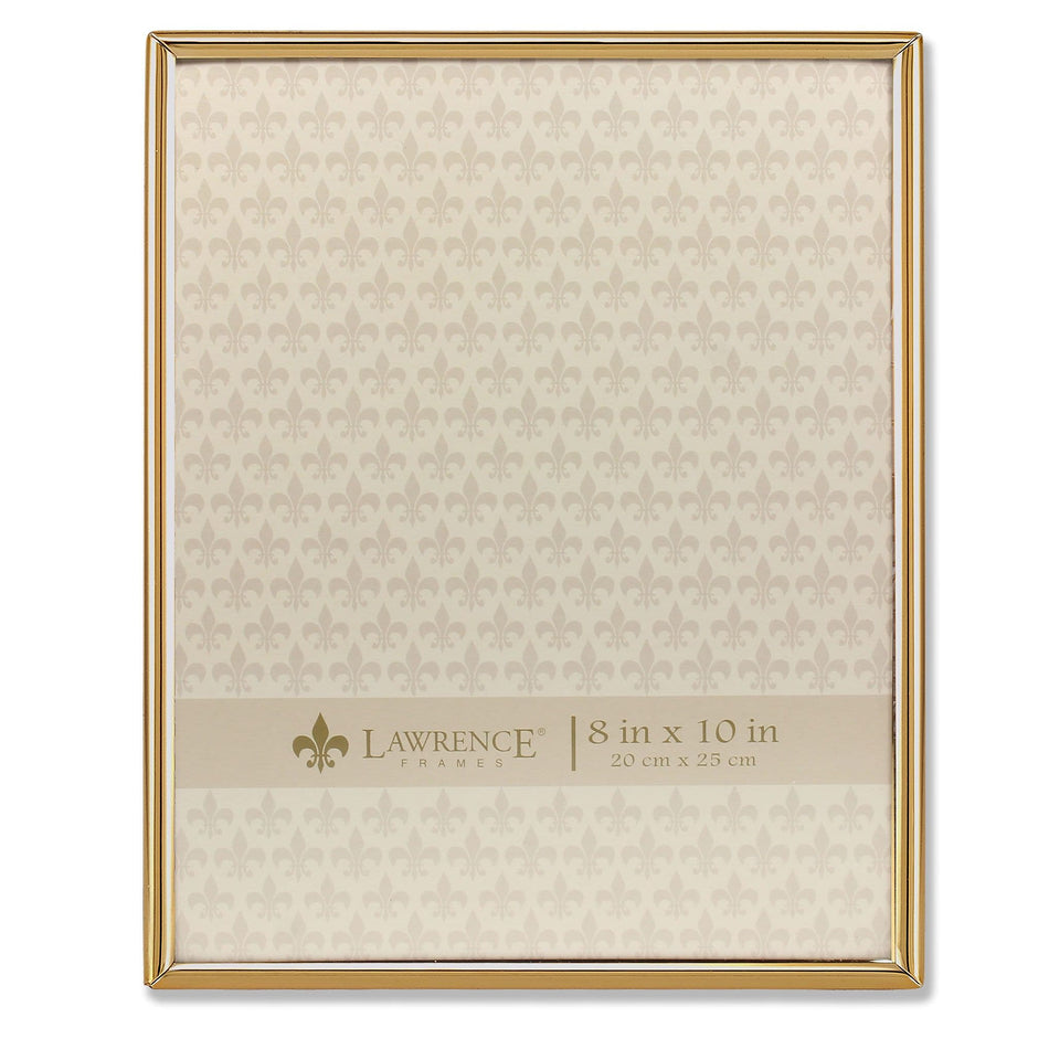 Lawrence Frames 8"W x 10"H Simply Gold Metal Picture Frame