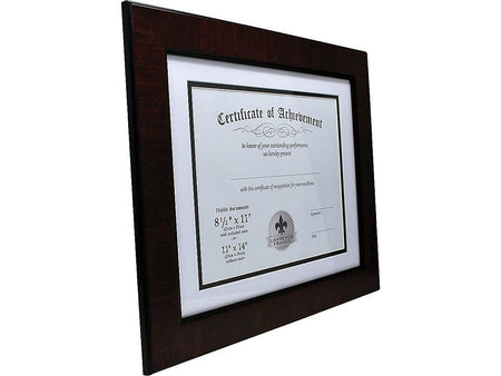 Lawrence Frames Resin Certificate Frame, Mahogany