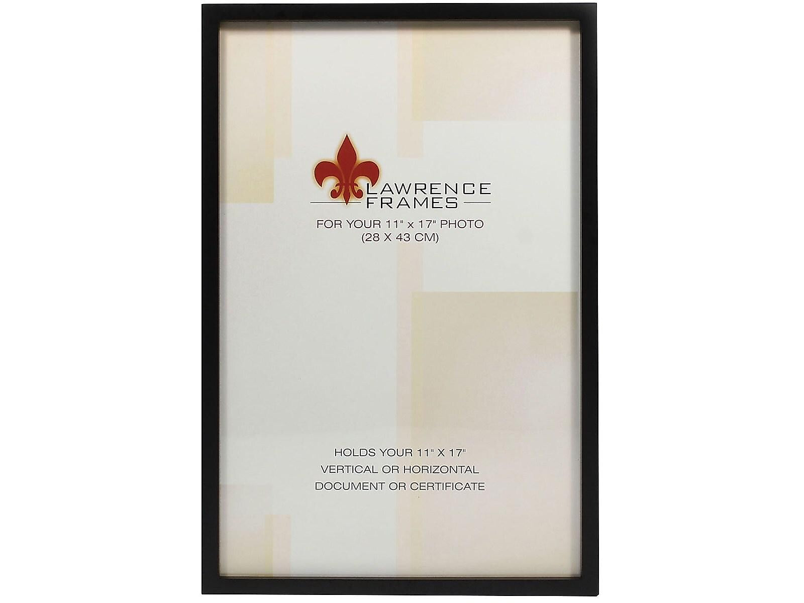 Lawrence Frames Wood Picture Frame, Black