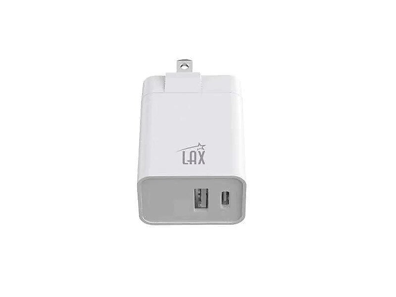 LAX Gadgets USB Wall Charger for Most Smartphones, White