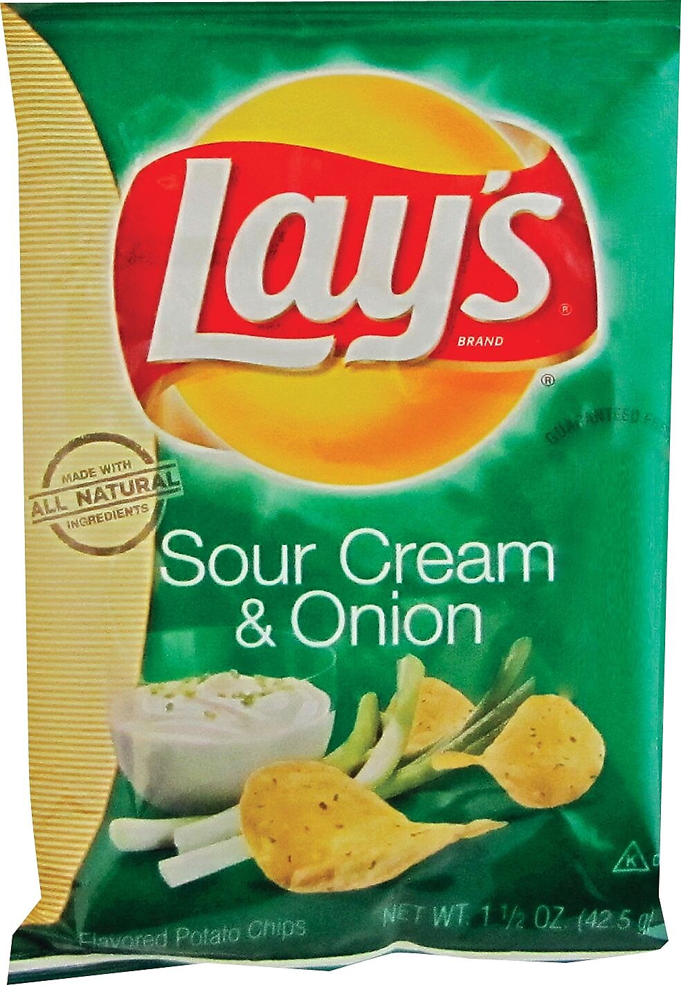 Lay's Sour Cream & Onion Potato Chips, 1.5 oz., 64 Bags/Pack