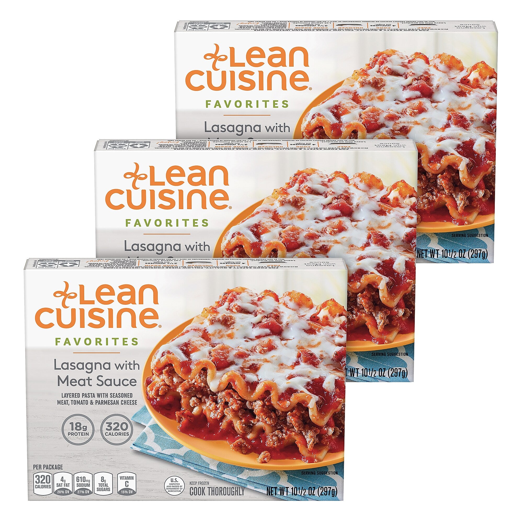 Lean Cuisine Favorites Meat Lasagna, 3/Pack