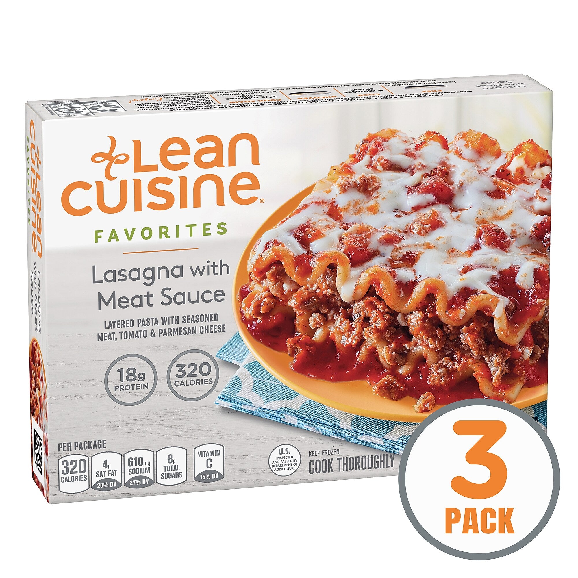 Lean Cuisine Favorites Meat Lasagna, 3/Pack
