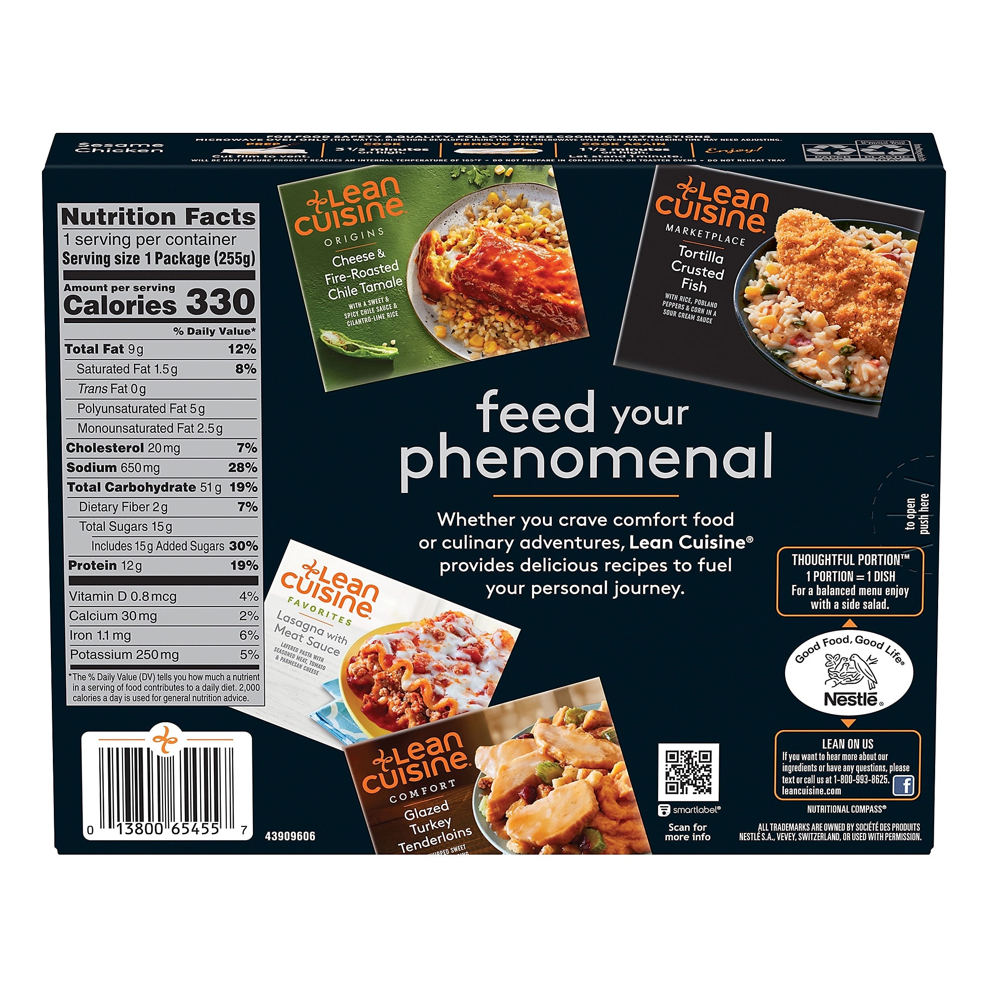 Lean Cuisine Sesame Chicken, 9 oz., 3/Pack
