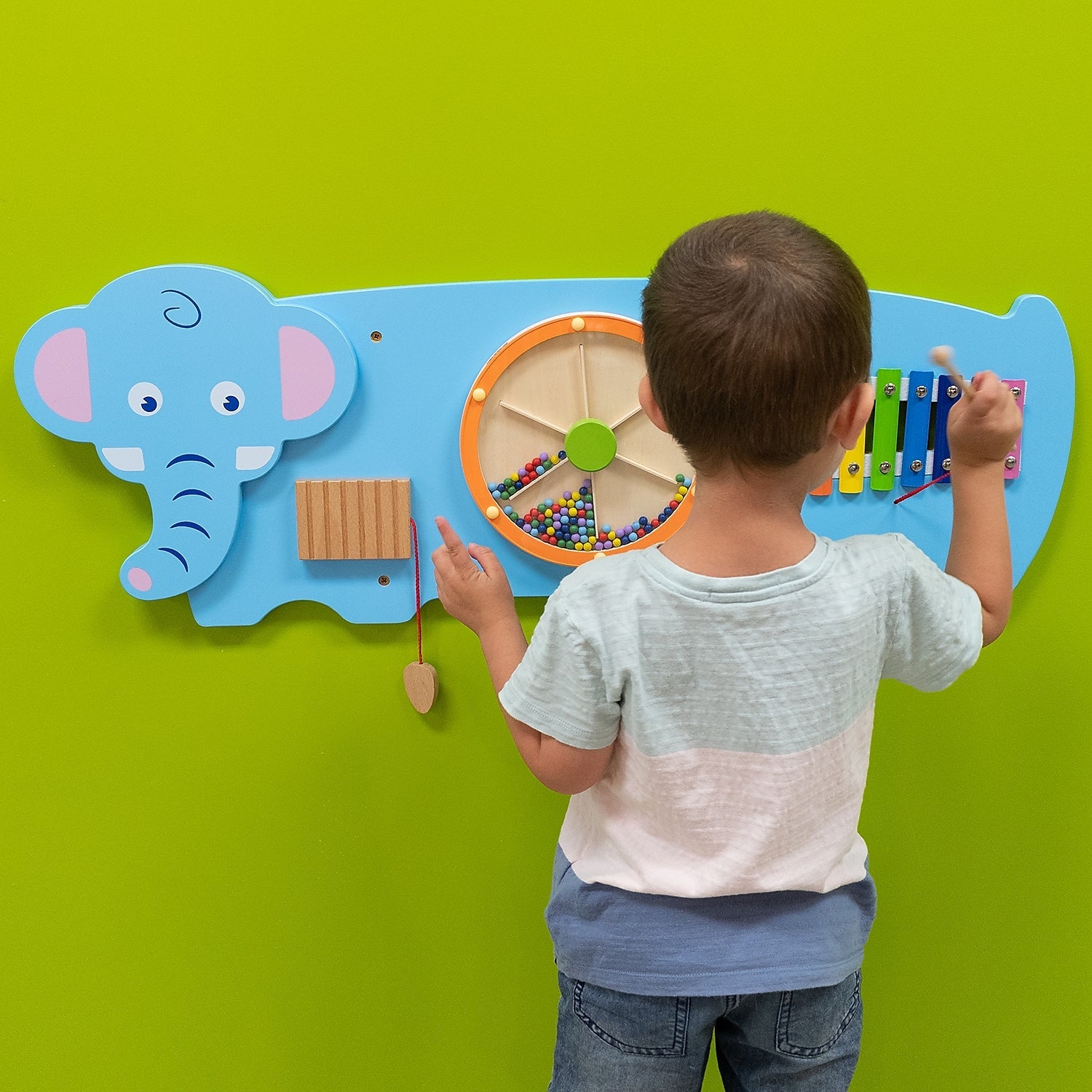 Learning Advantage Three Activity Wall Panel, Elephant
