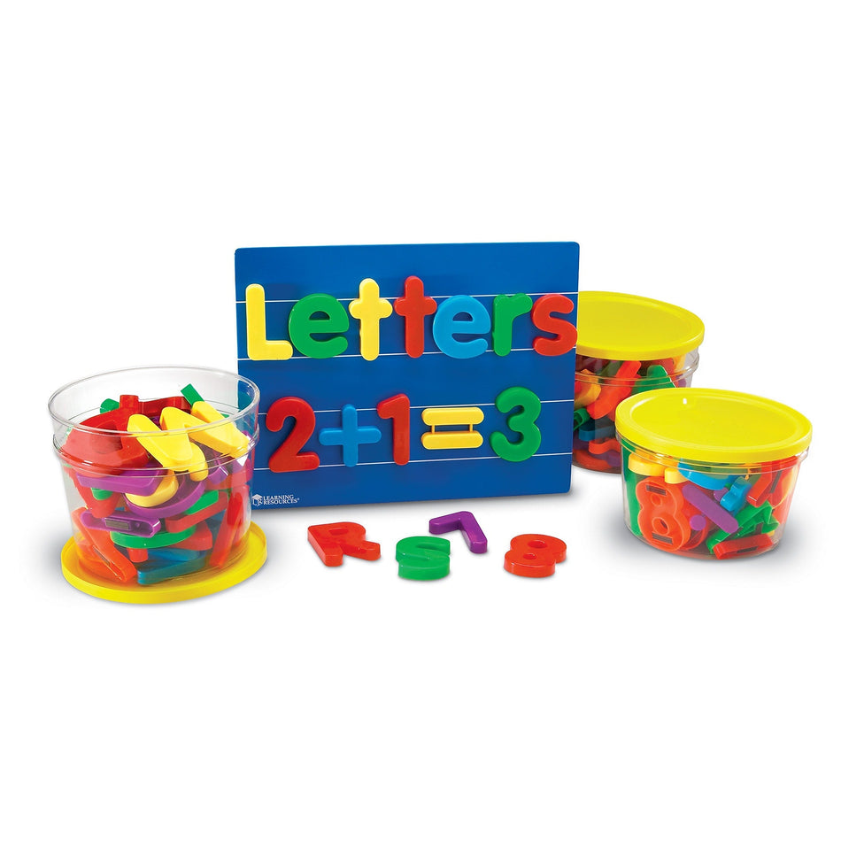 Learning Resources Jumbo Magnetic Letters & Numbers Bundle, 116 Pieces