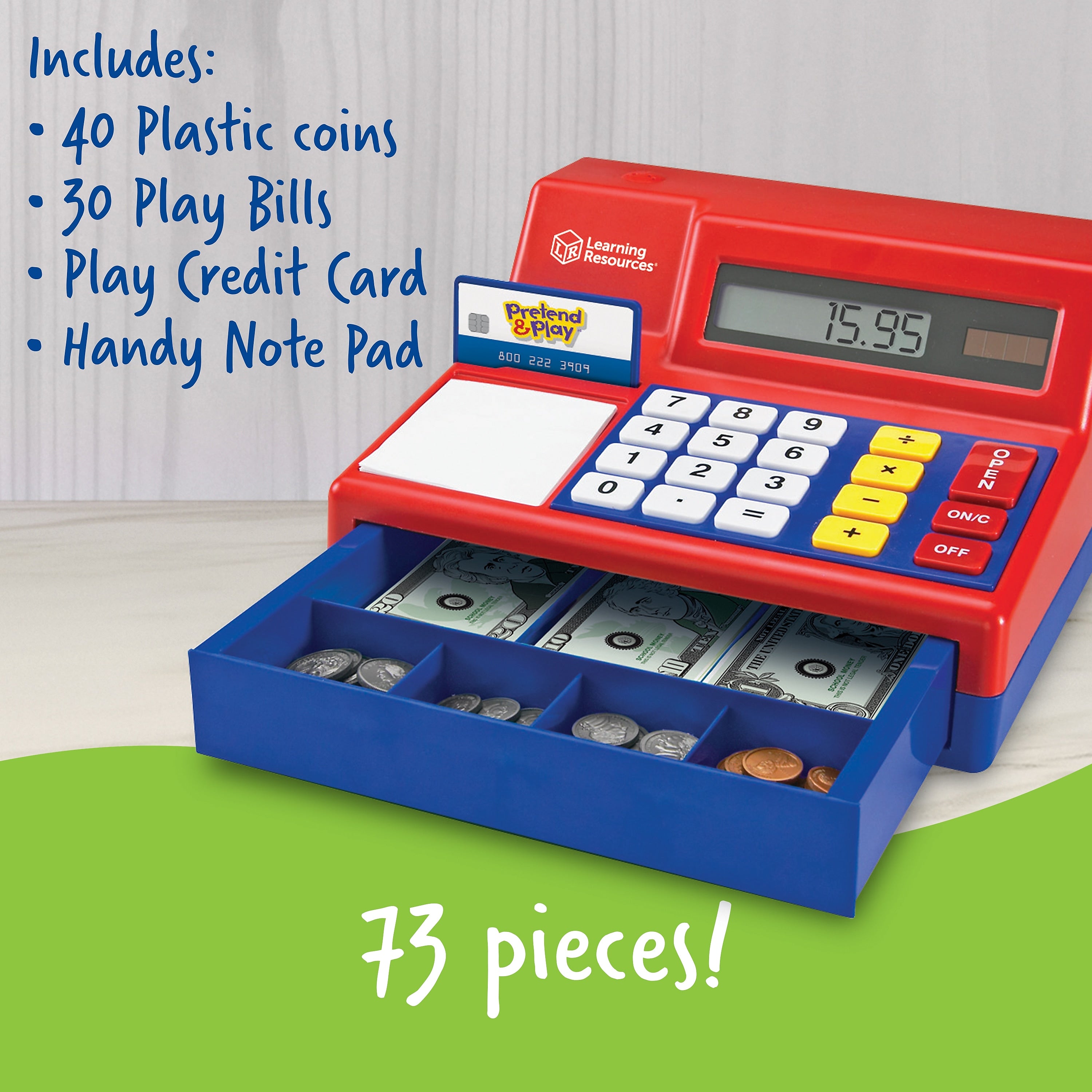 Learning Resources Pretend & Play Calculator Cash Register