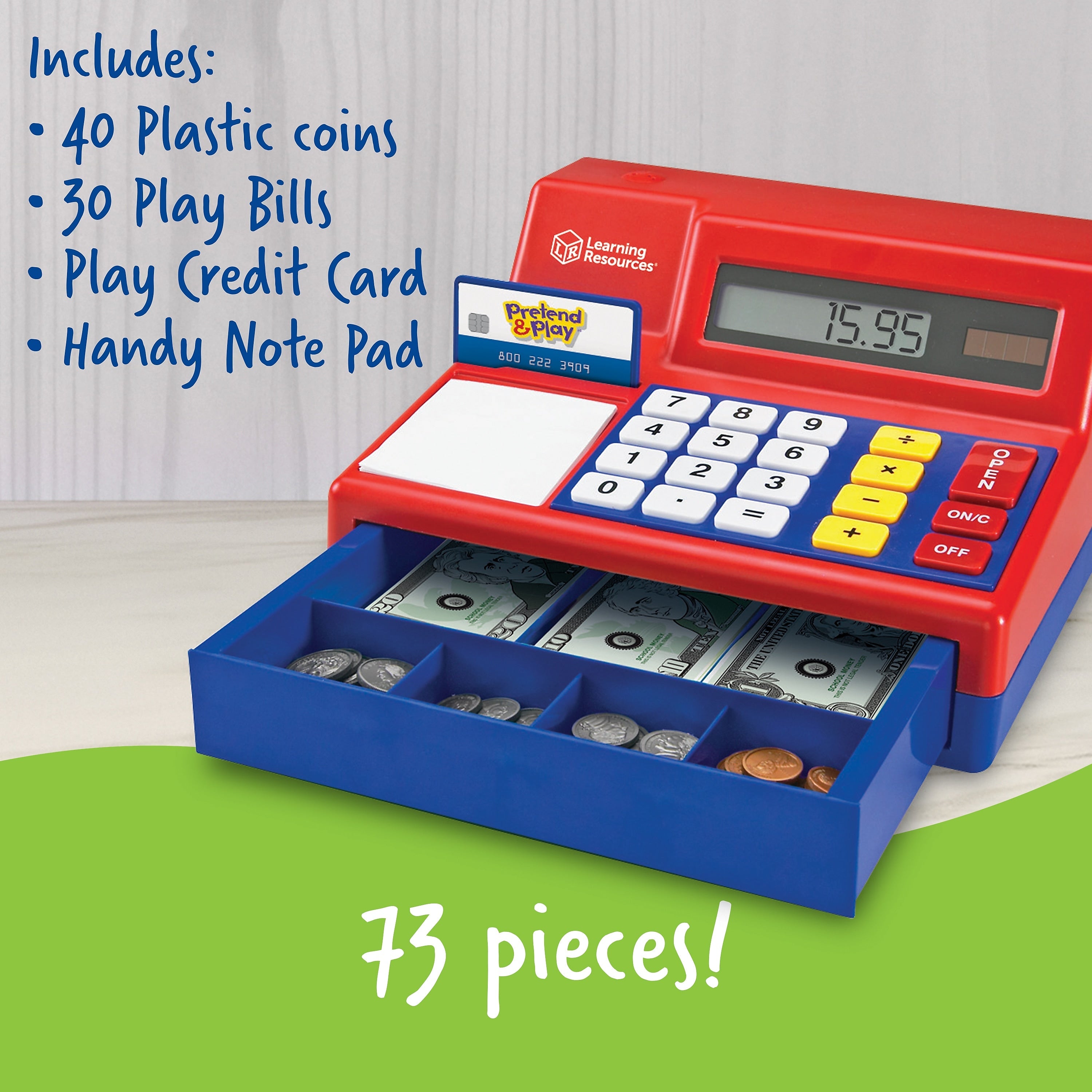 Learning Resources Pretend & Play Calculator Cash Register
