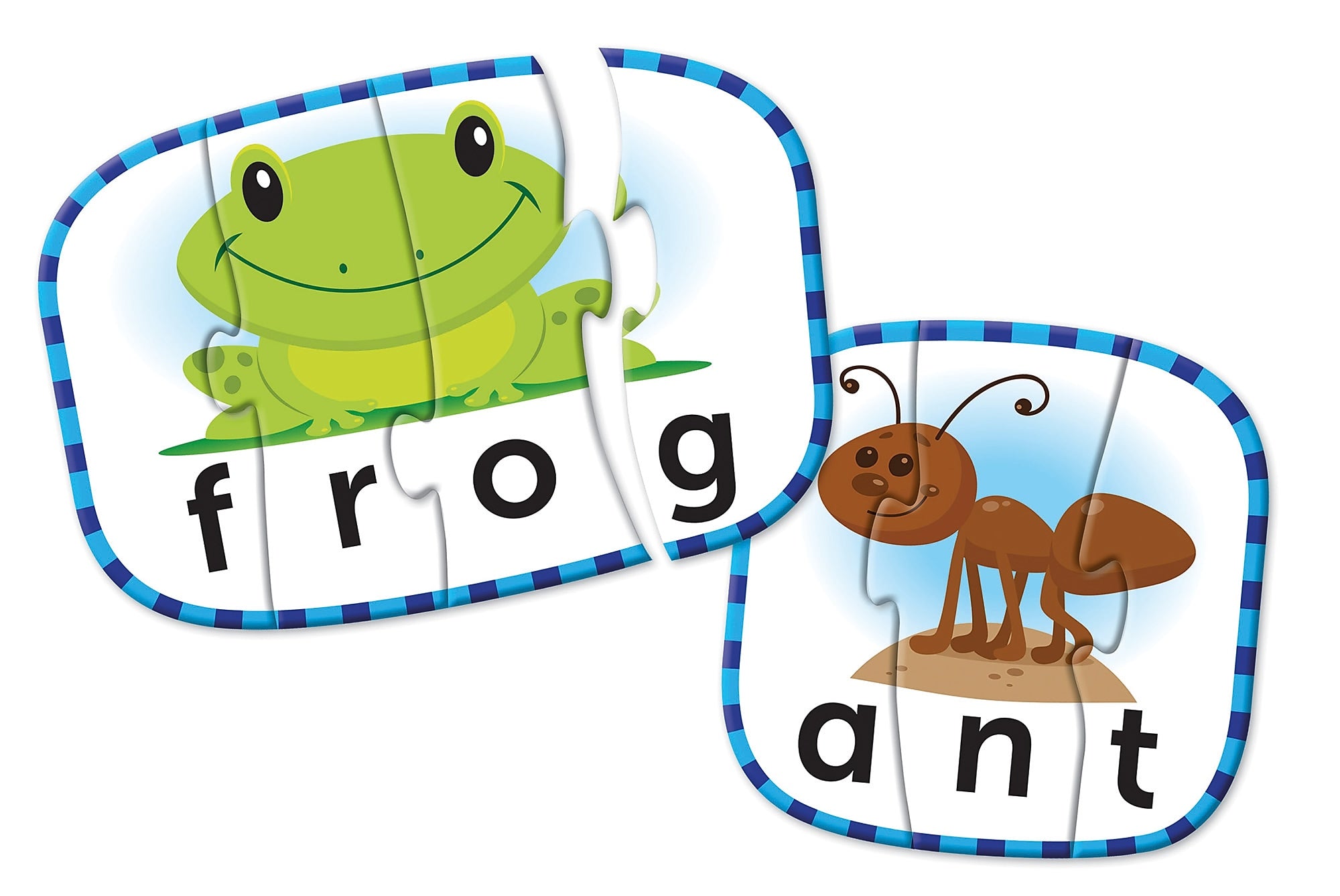 Learning Resources Spelling Puzzle Cards Self Correcting Puzzles Manipulative, 20/Set