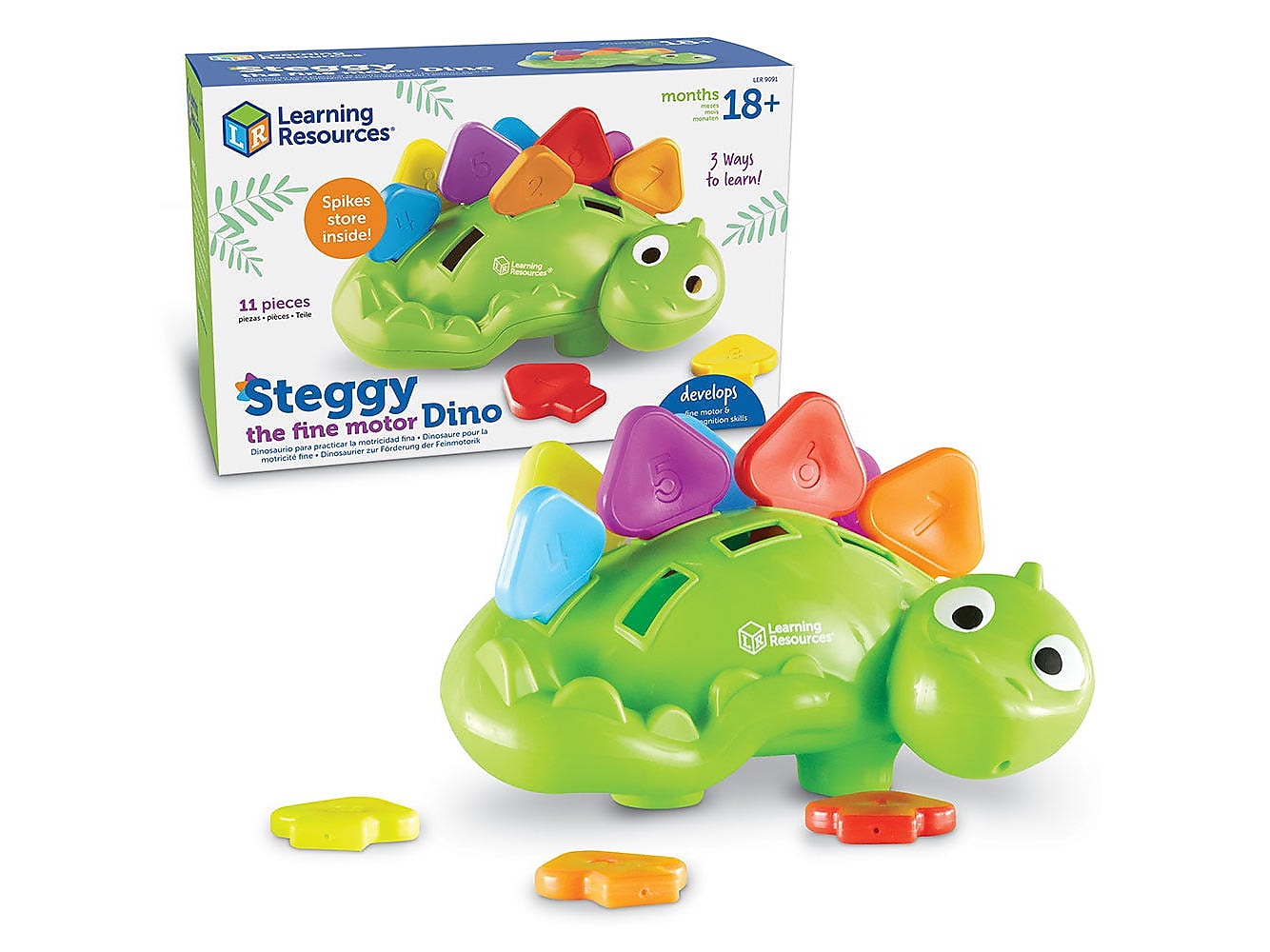 Learning Resources Steggy the Fine Motor Dino, 3.45